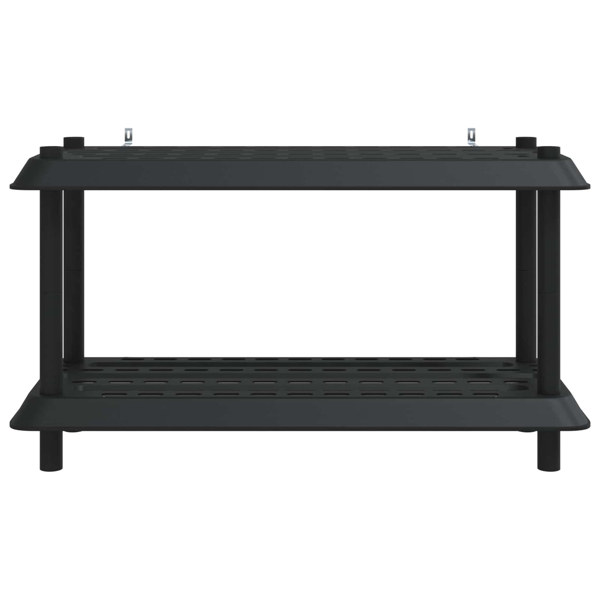 Shelving Unit 2-Tier 100 x 40 x 55.5 cm PP Anthracite