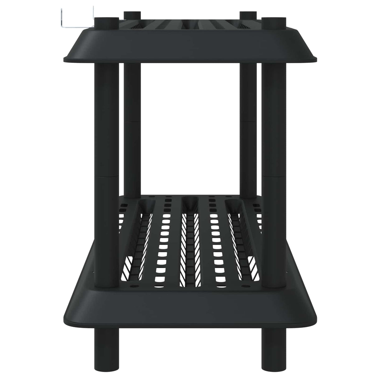 Shelving Unit 2-Tier 100 x 40 x 55.5 cm PP Anthracite