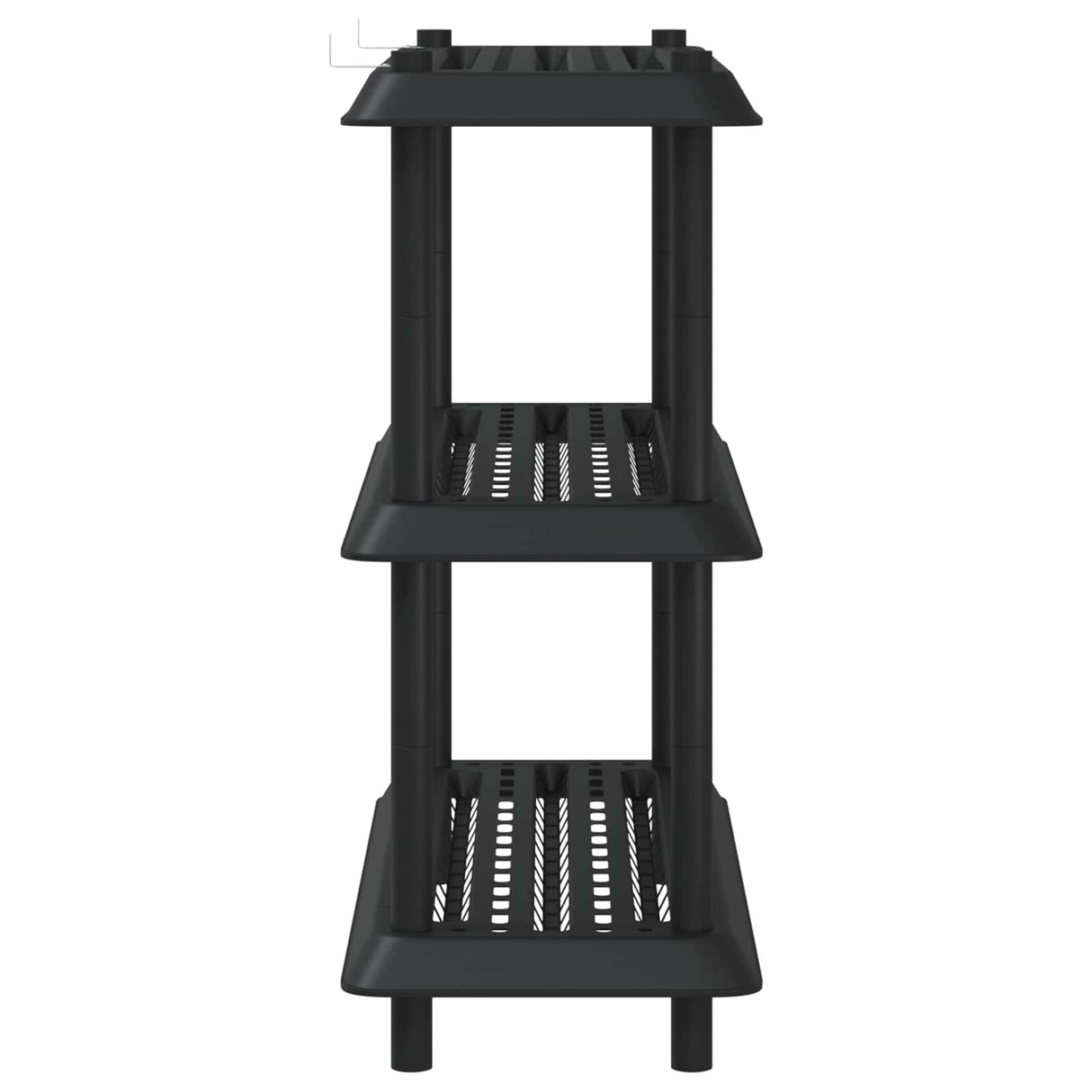 Shelving Unit 3-Tier 100 x 40 x 96 cm PP Anthracite