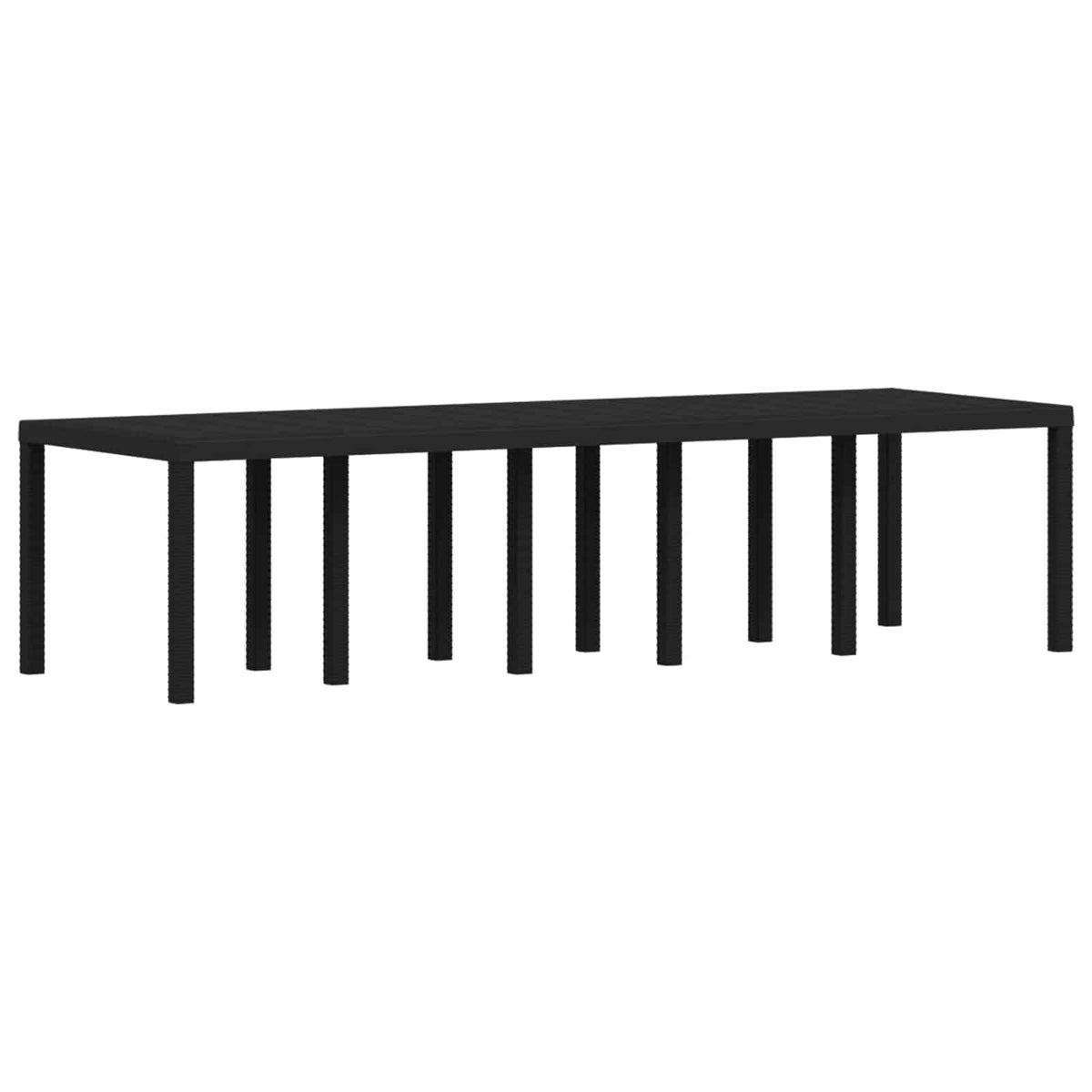 Garden Dining Set 14 pcs Anthracite PP