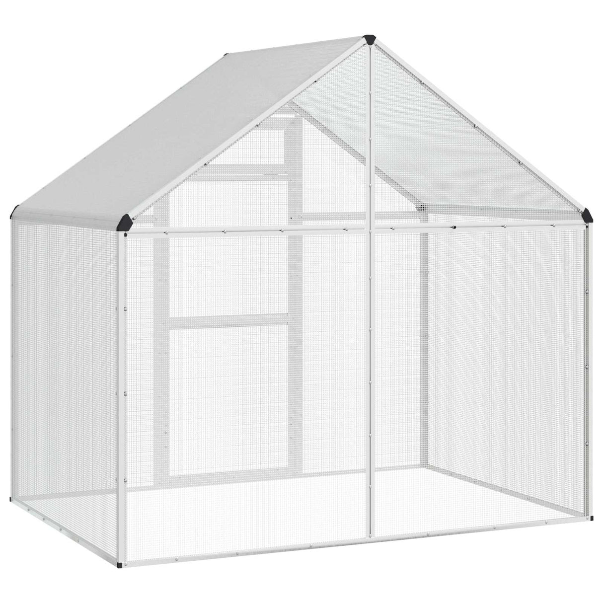 Bird Cage Silver 181.5 x 112.5 x 173.5 cm