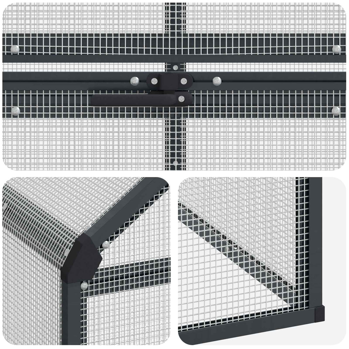 Bird Cage Anthracite 181.5 x 112.5 x 173.5 cm