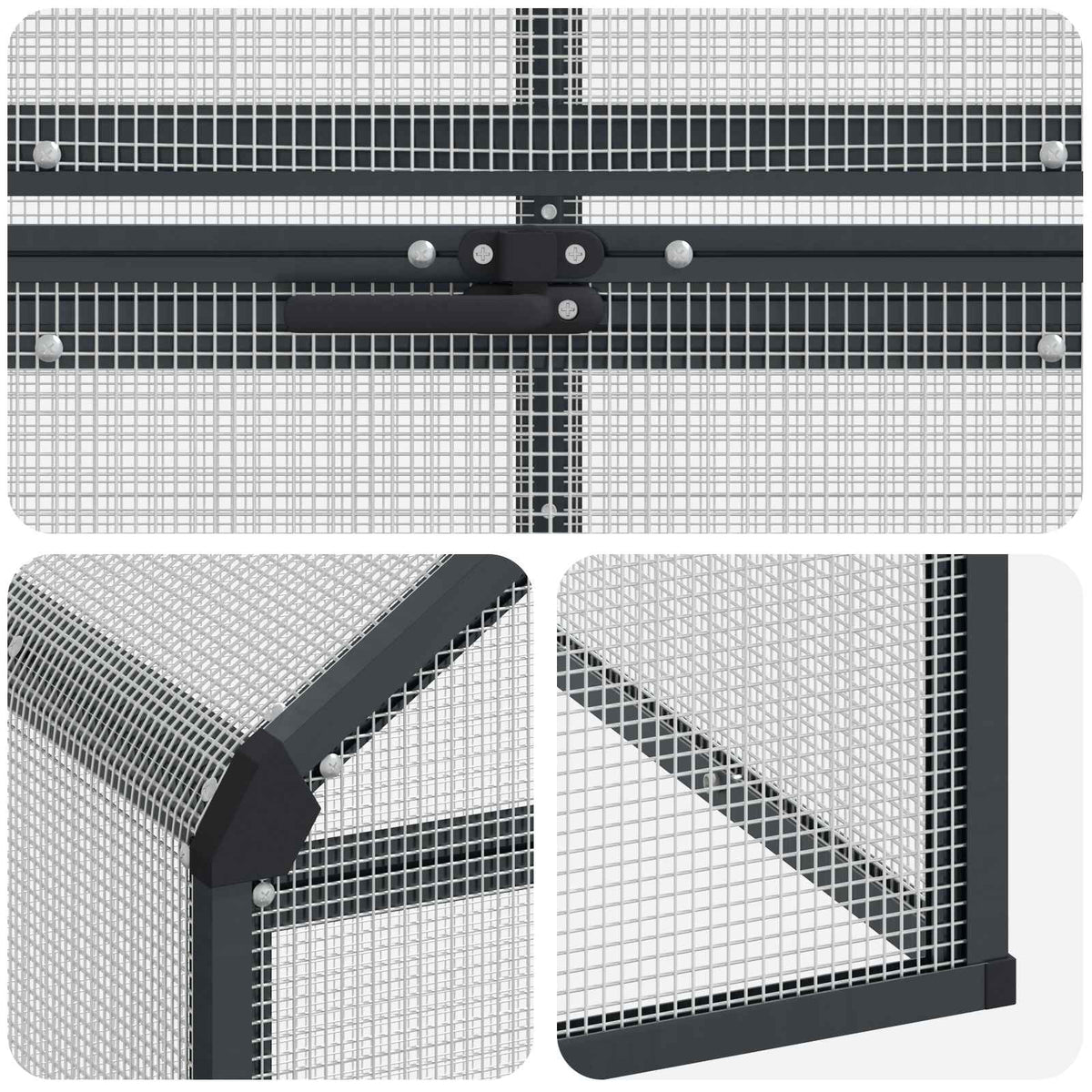 Bird Cage Anthracite 181.5 x 221 x 173.5 cm