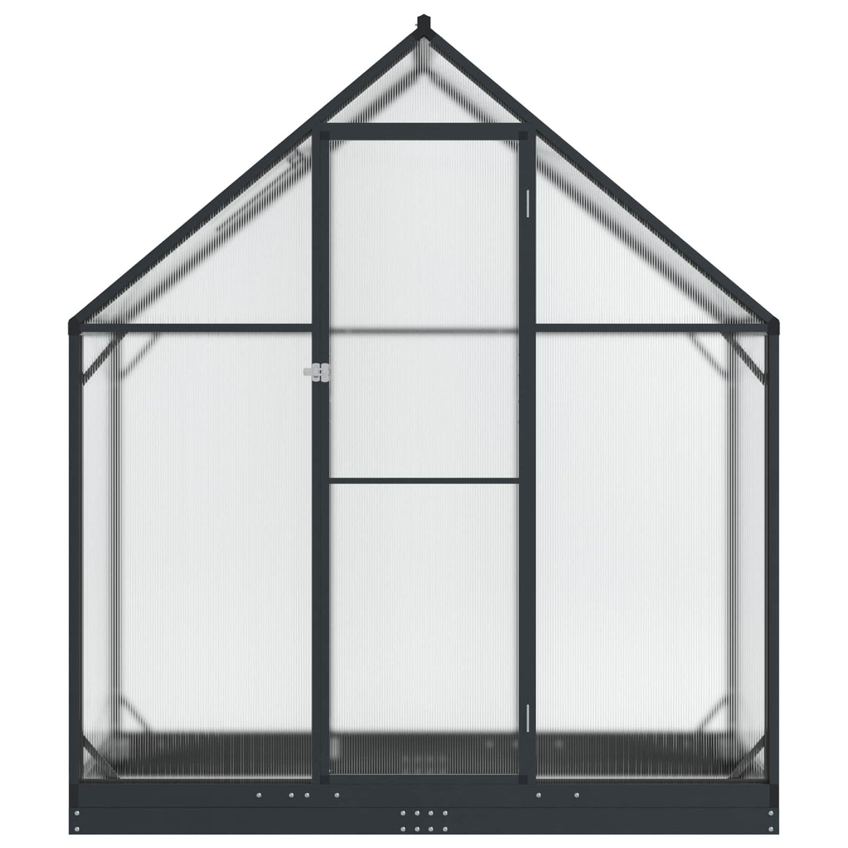 Garden Greenhouse with Door Anthracite 183.5 x 63.5 x 207 cm