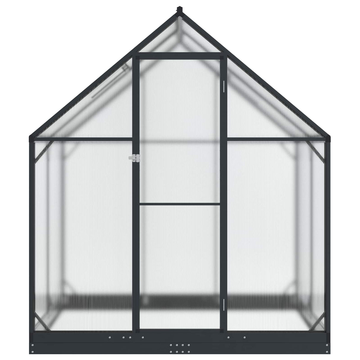 Garden Greenhouse with Door Anthracite 183.5 x 123 x 207 cm