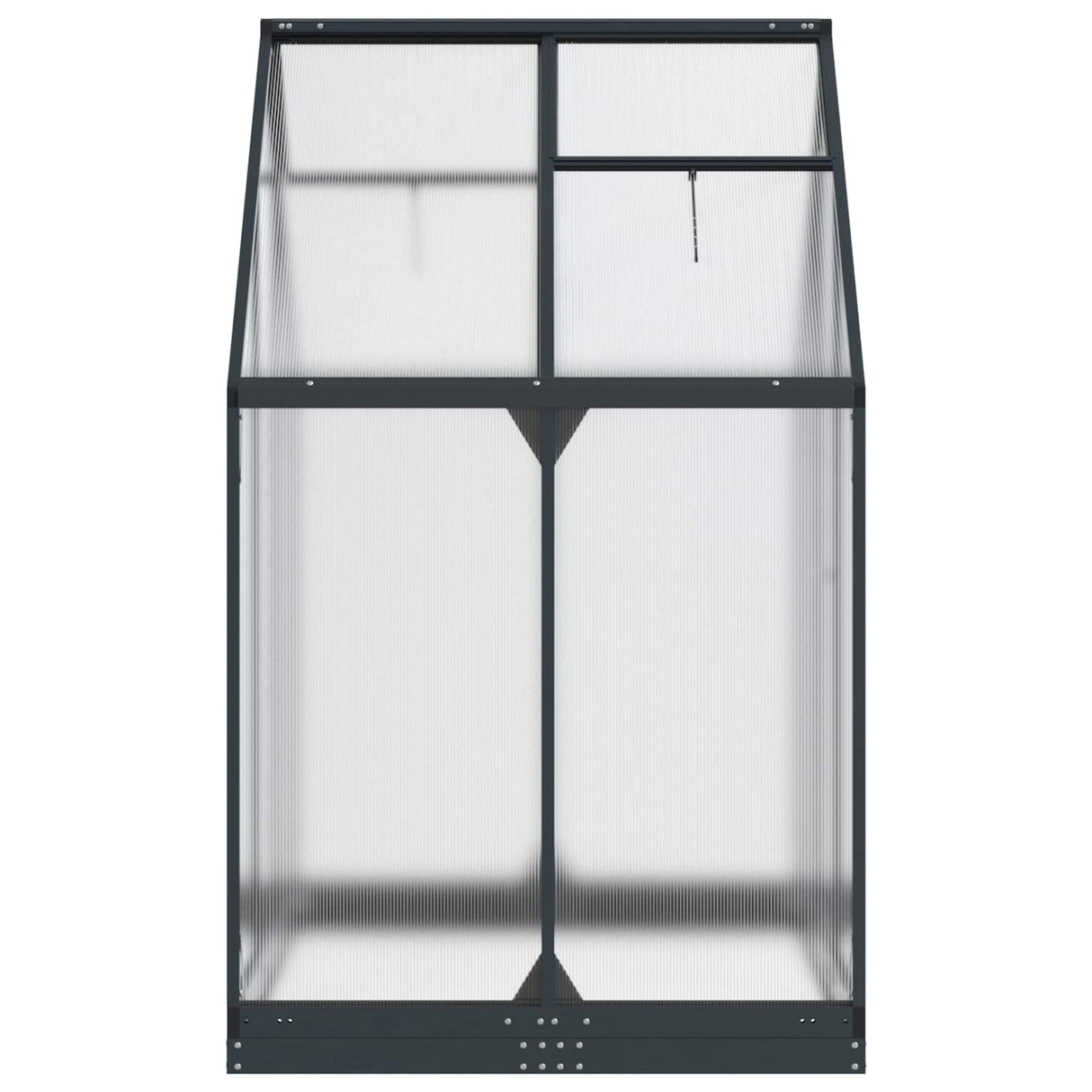 Garden Greenhouse with Door Anthracite 183.5 x 123 x 207 cm