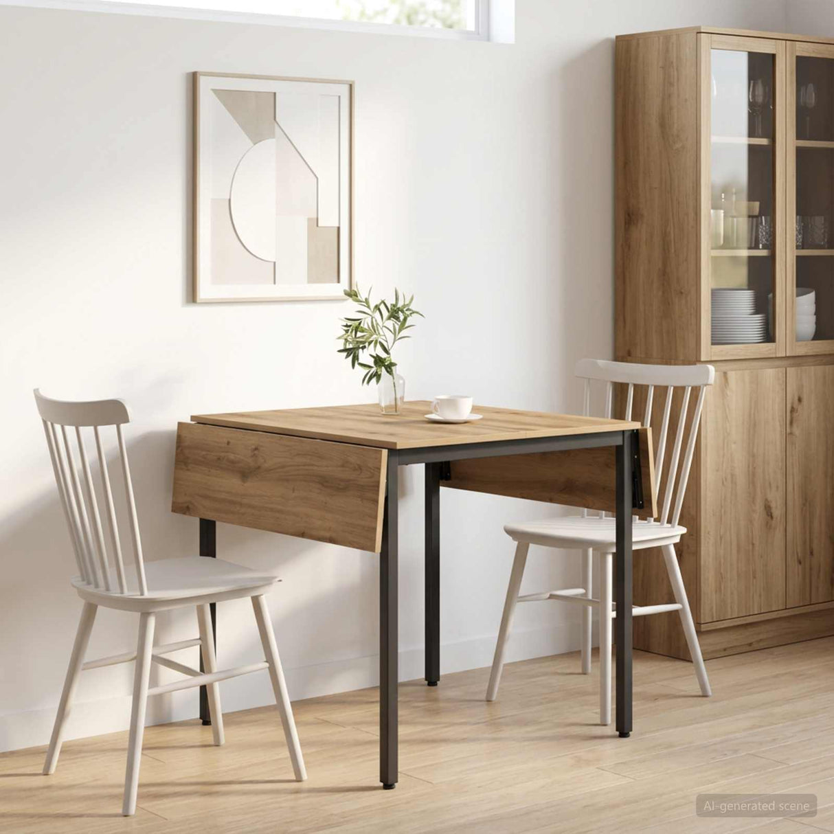 Extendable dining table 120 x 81.5 x 75 cm Engineered Wood