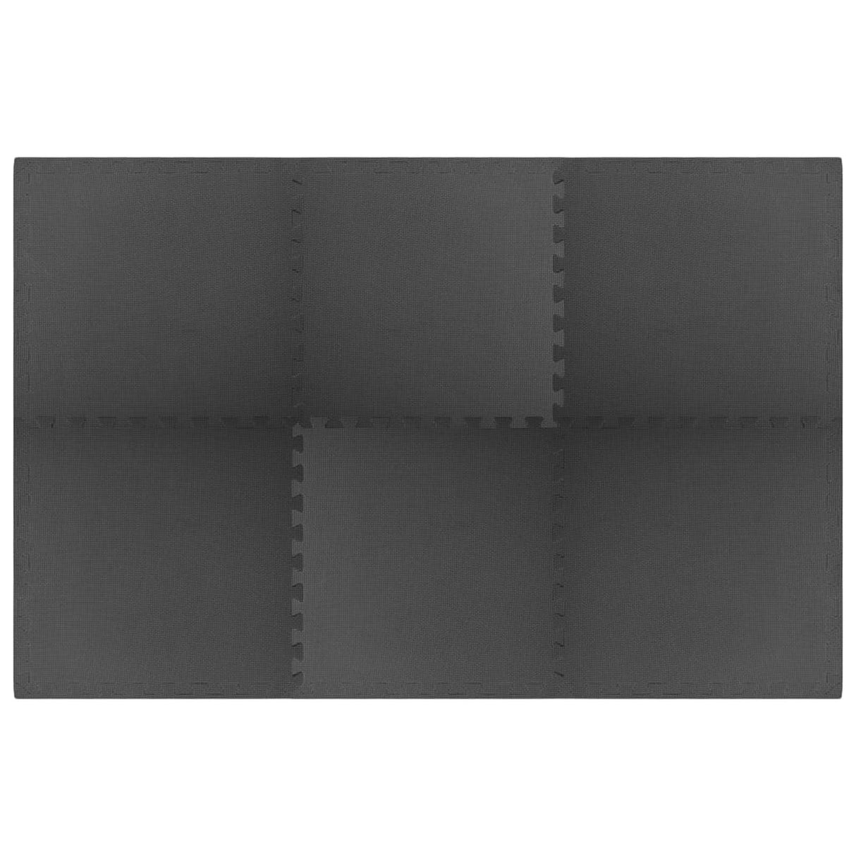 Pool Ground Mat 6 pcs Black 2.16 m2 EVA Foam