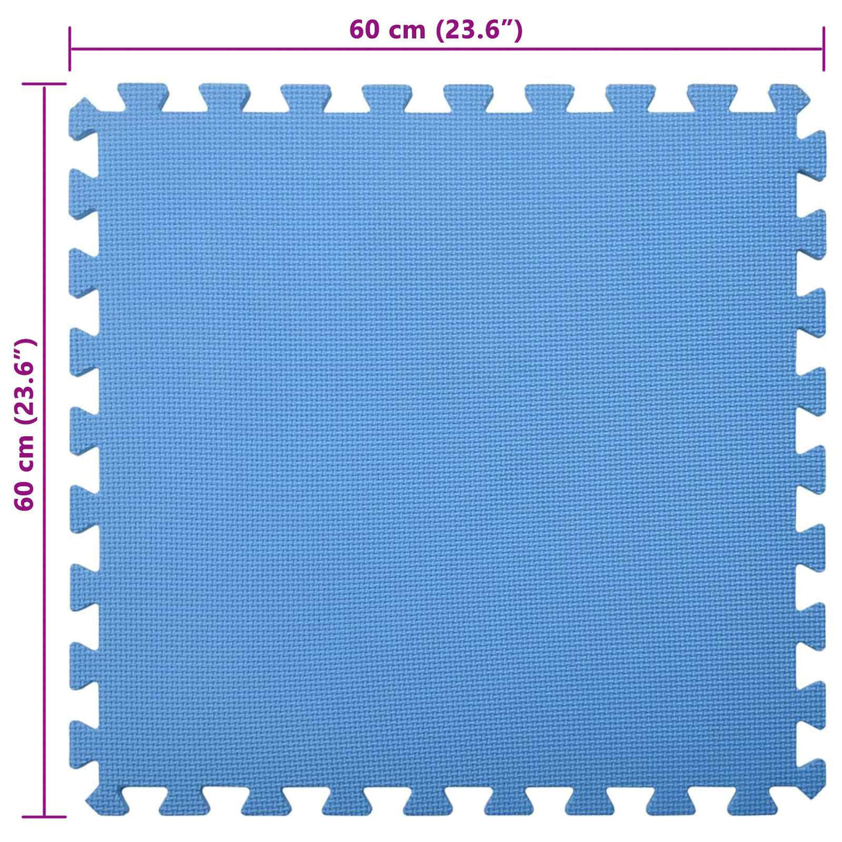 Pool Ground Mat 12 pcs Blue 4.32 ? EVA Foam