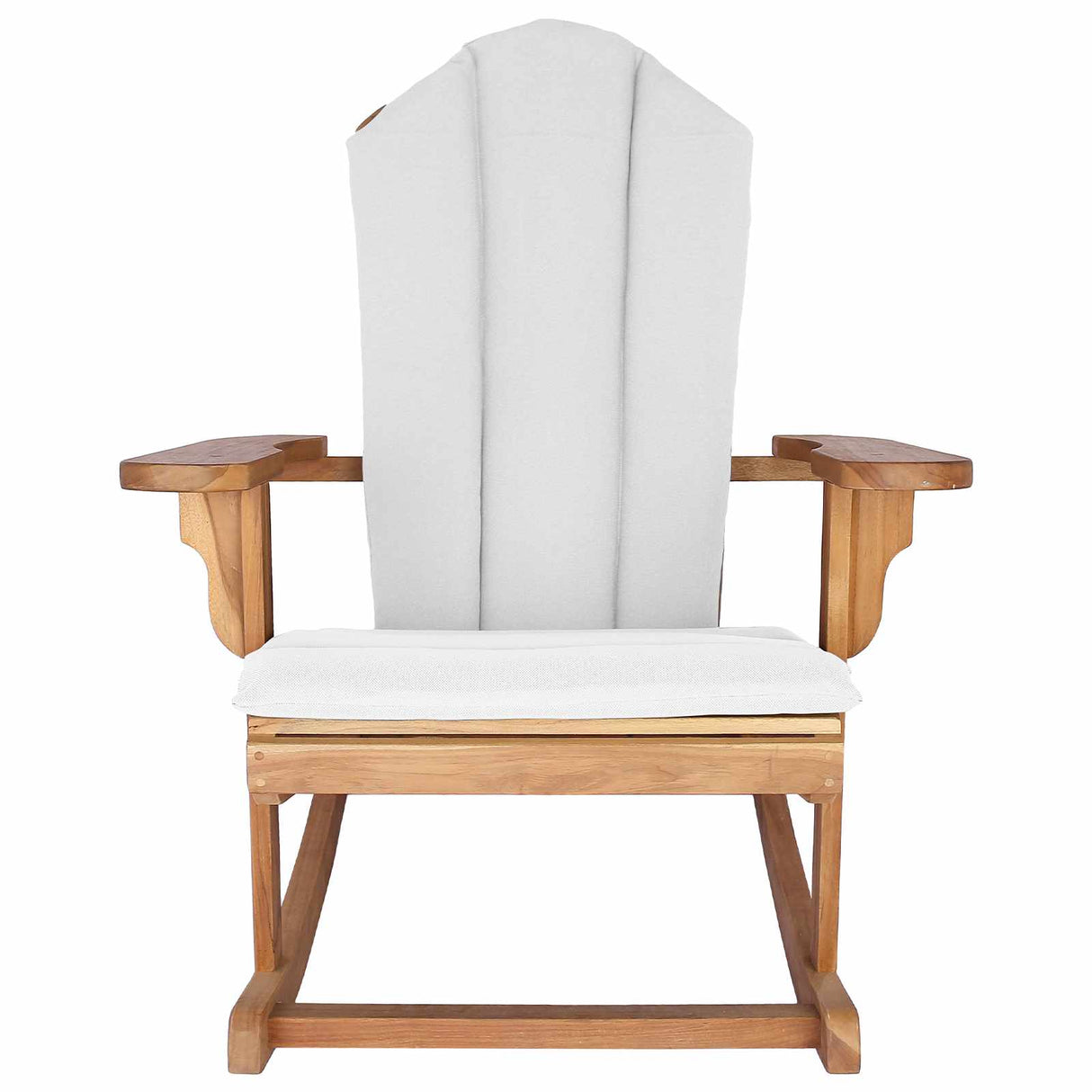 Garden Adirondack Rocking Chair Natural Solid Teak wood