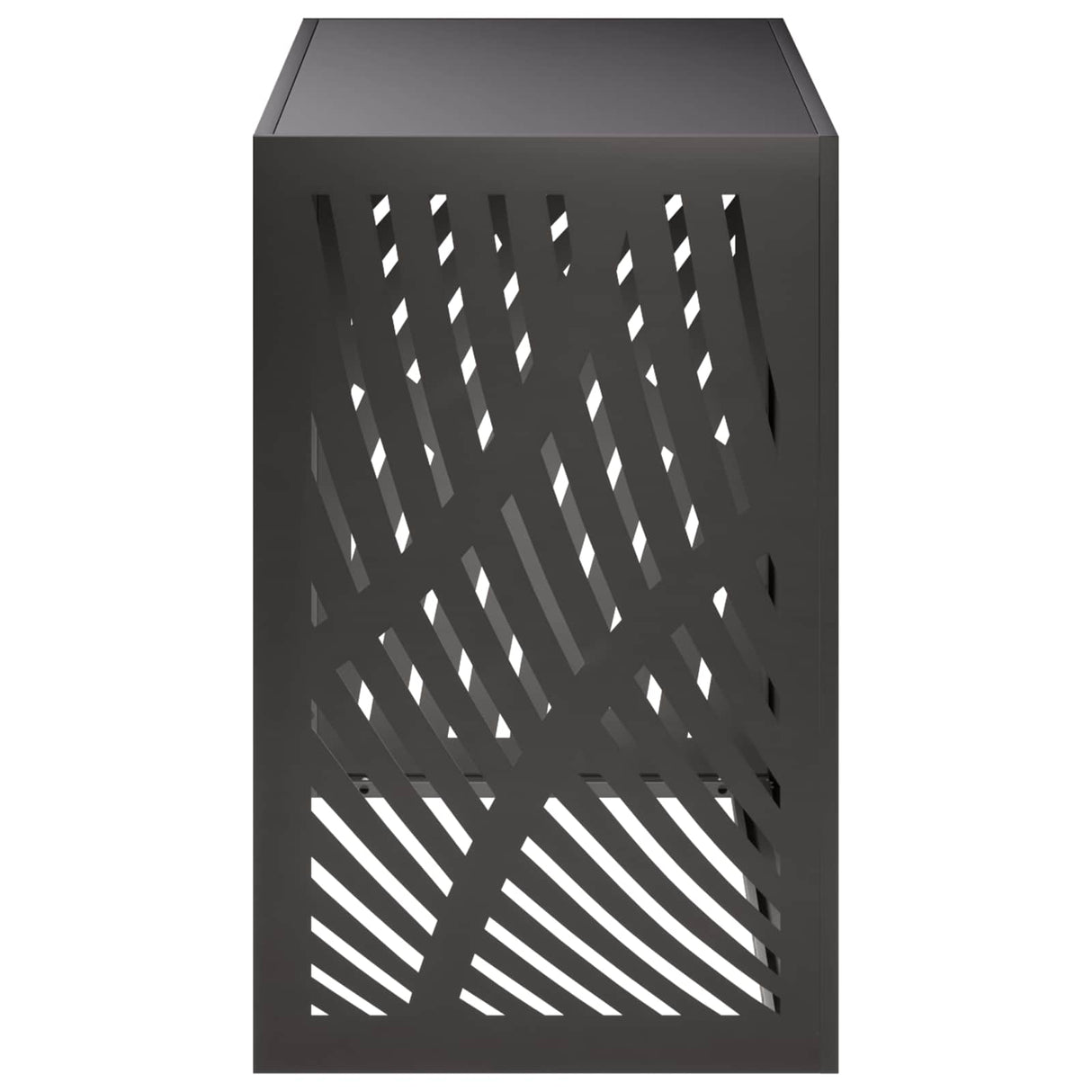 Air Conditioner Cover Black 110 x 50 x 80 cm Steel