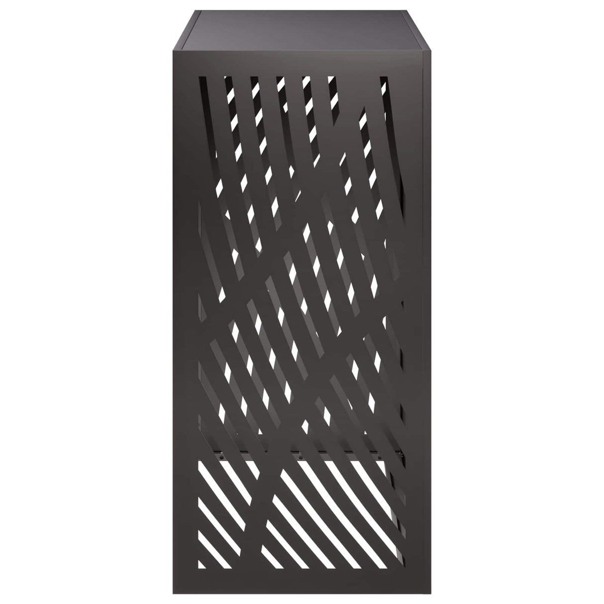 Air Conditioner Cover Black 110 x 50 x 105 cm Steel