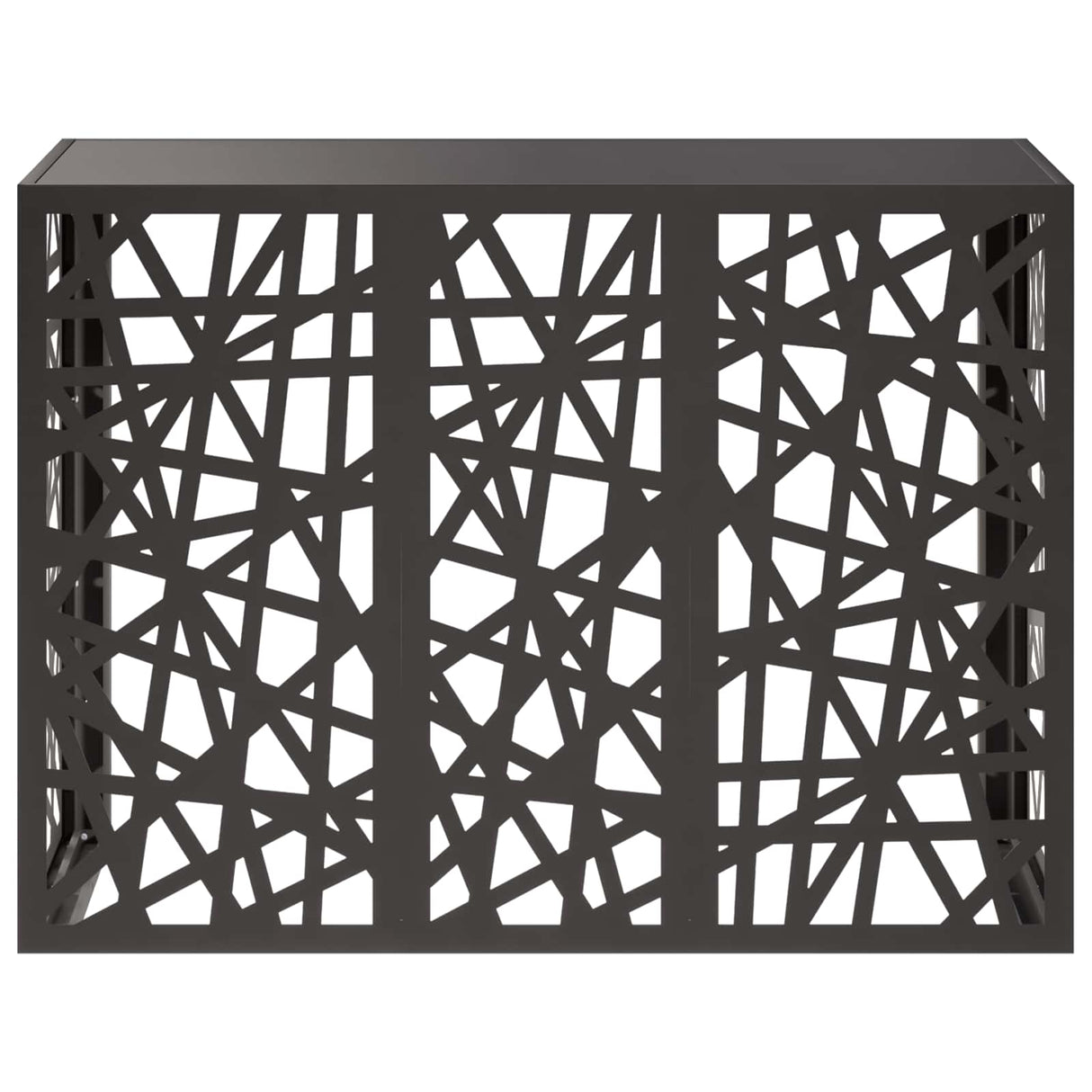 Air Conditioner Cover Black 110 x 50 x 80 cm Steel