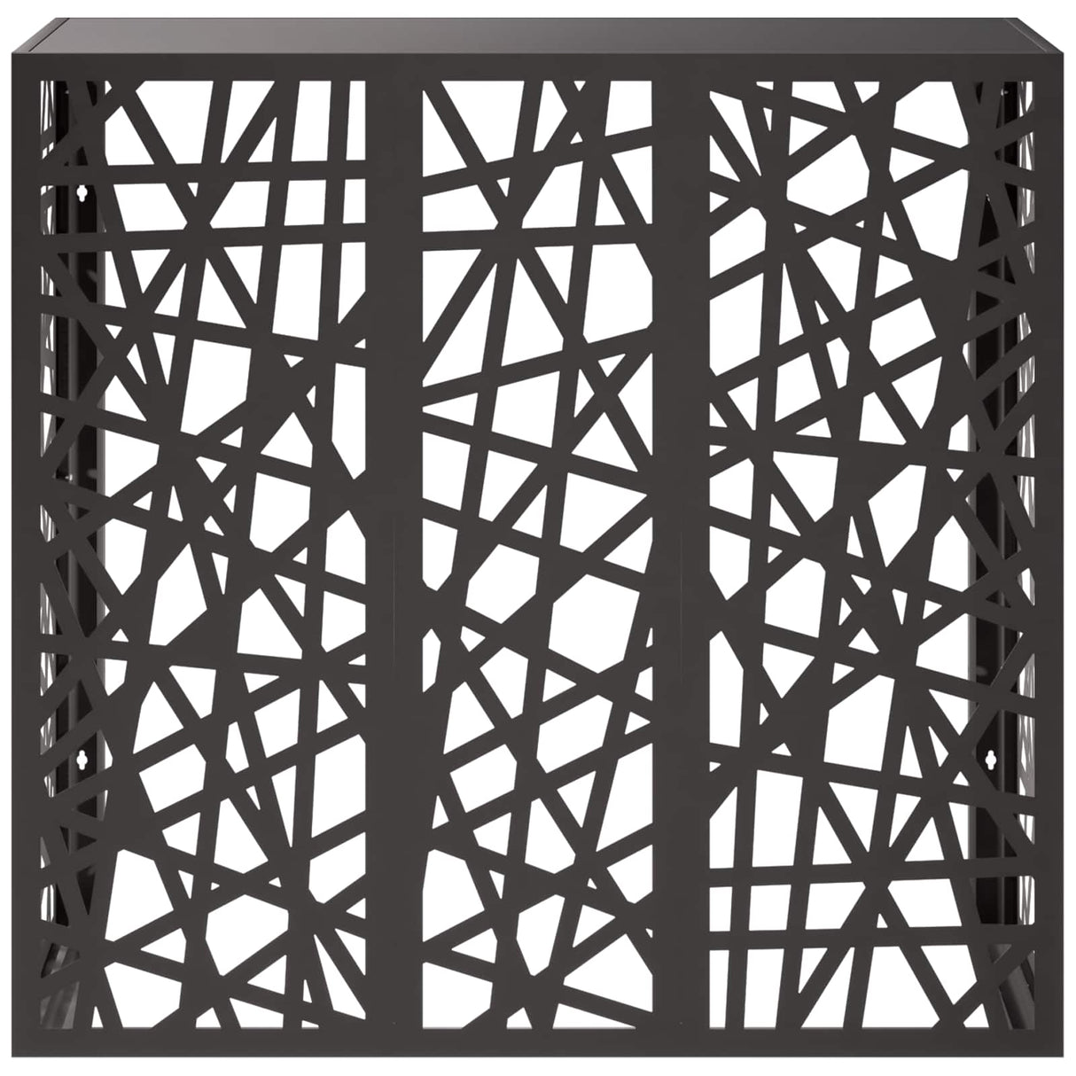 Air Conditioner Cover Black 110 x 50 x 105 cm Steel