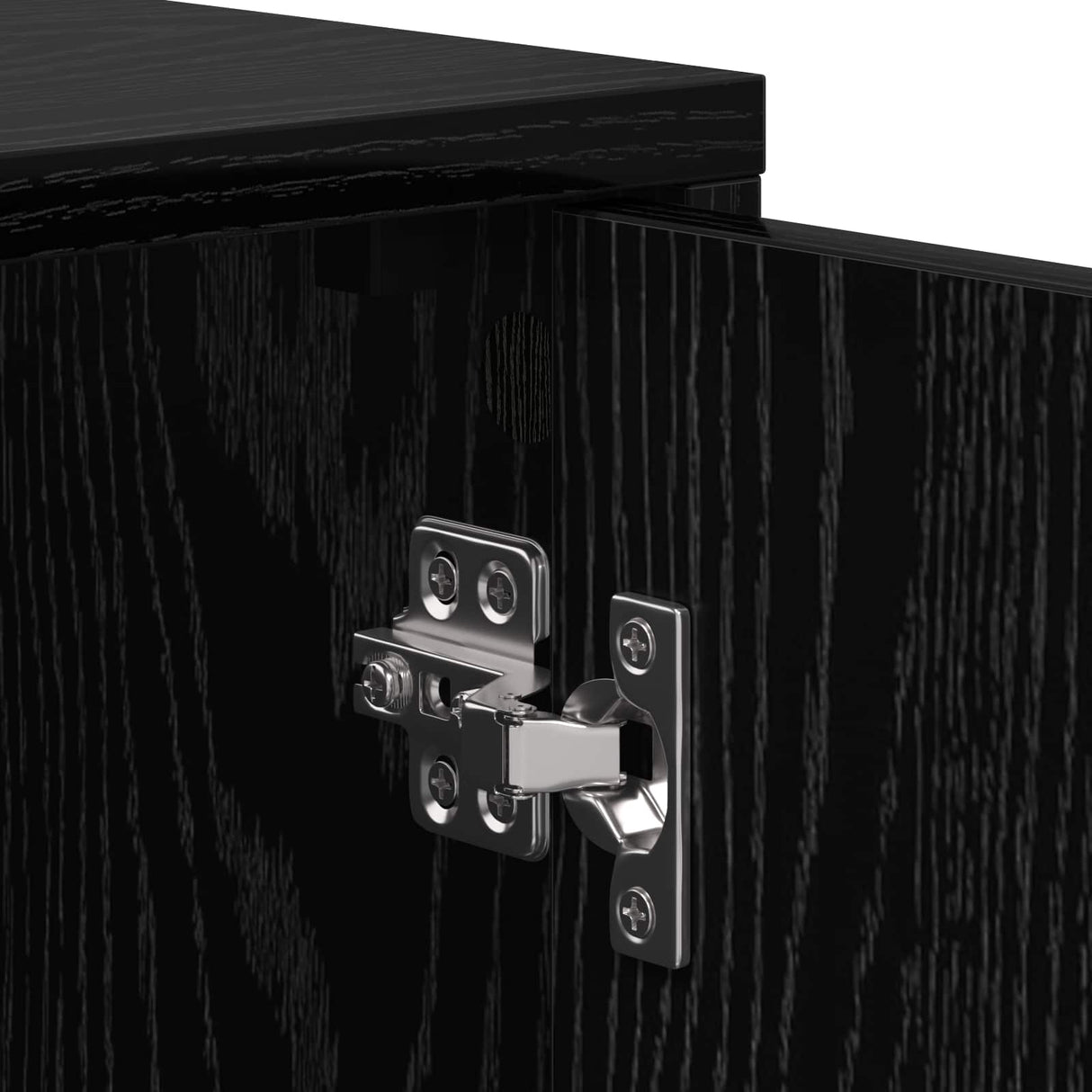 Bedside Cabinet 2 pcs Black Oak Engineered Wood