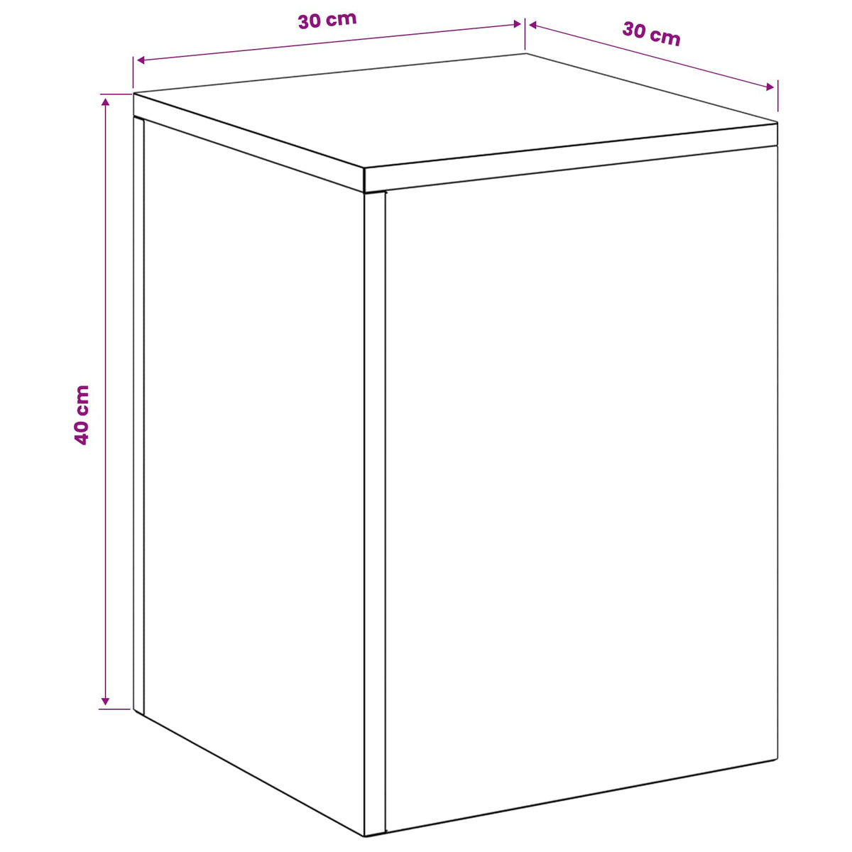 Plant Stand 2 pcs White 30 x 30 x 40 cm Steel