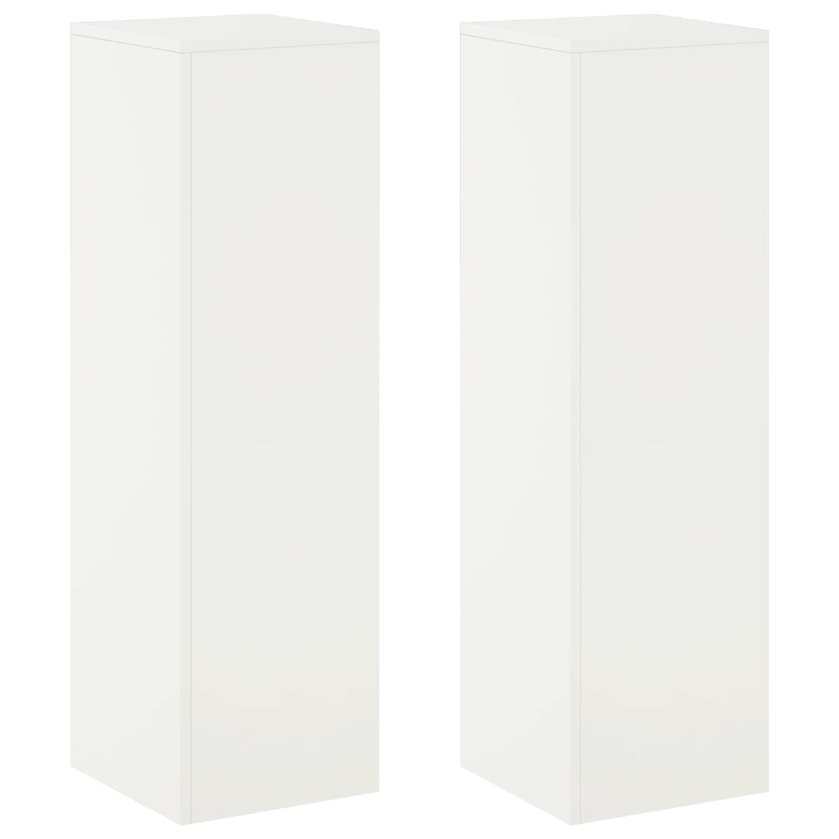 Plant Stand 2 pcs White 30 x 30 x 100 cm Steel