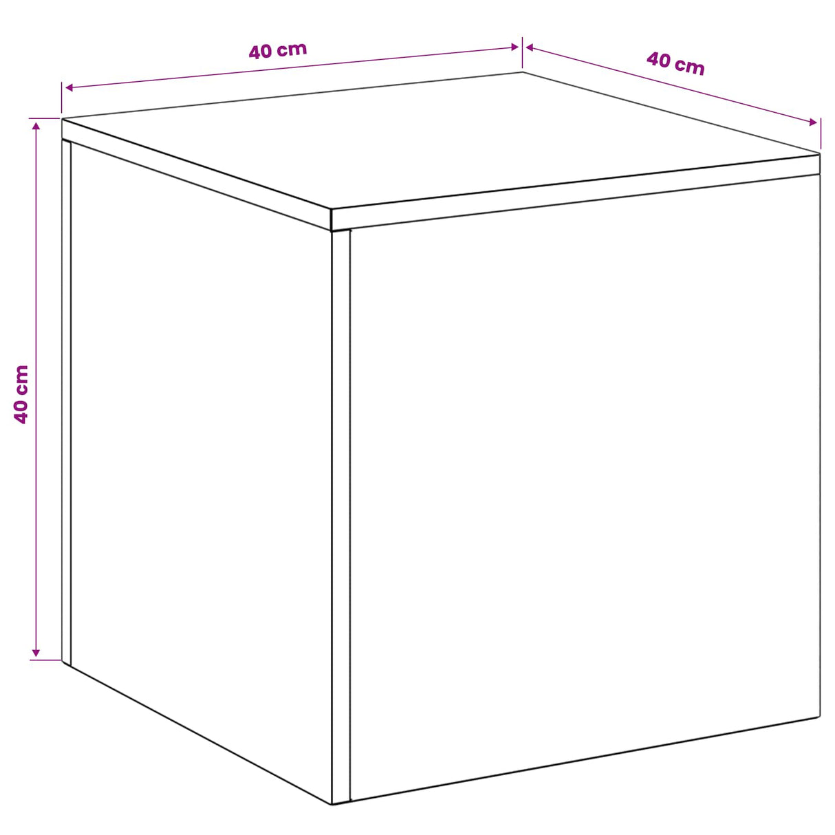 Plant Stand 2 pcs Black 40 x 40 x 40 cm Steel
