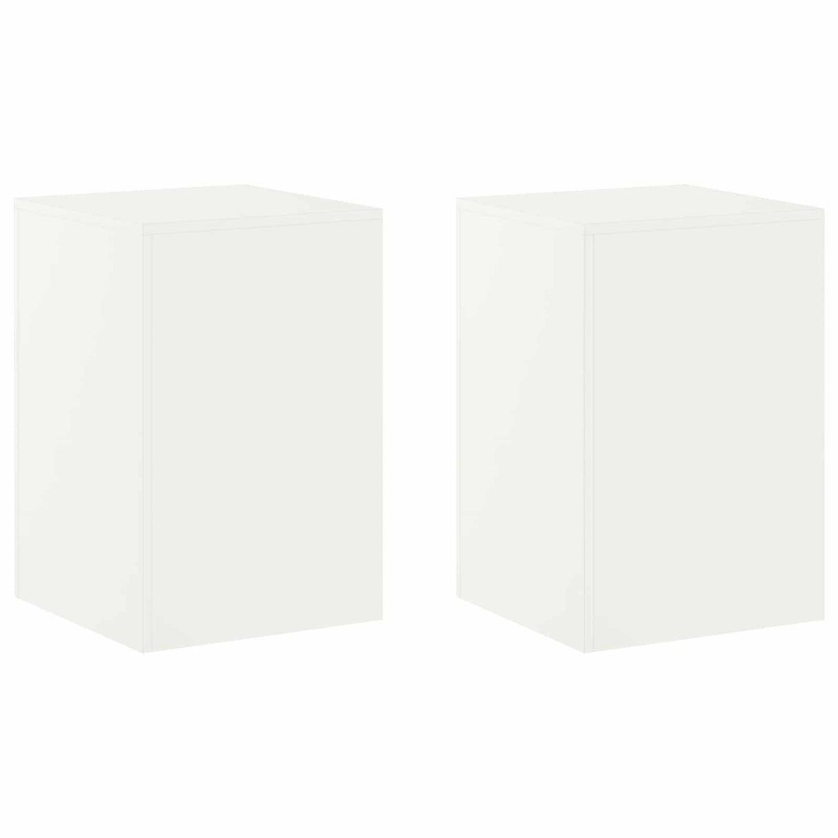 Plant Stand 2 pcs White 40 x 40 x 60 cm Steel