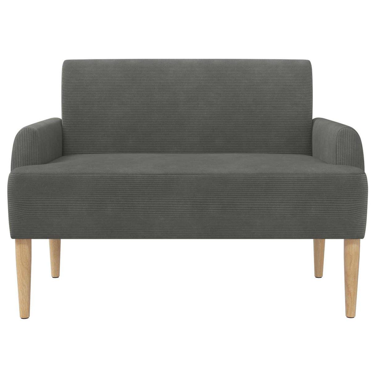 Loveseat with button tufted Dark Grey 116 x 67 x 81 cm
