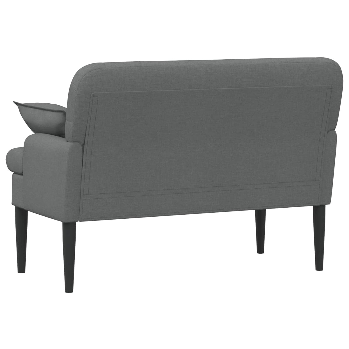 Loveseat with button tufted Dark Grey 111 x 68 x 80 cm Fabric