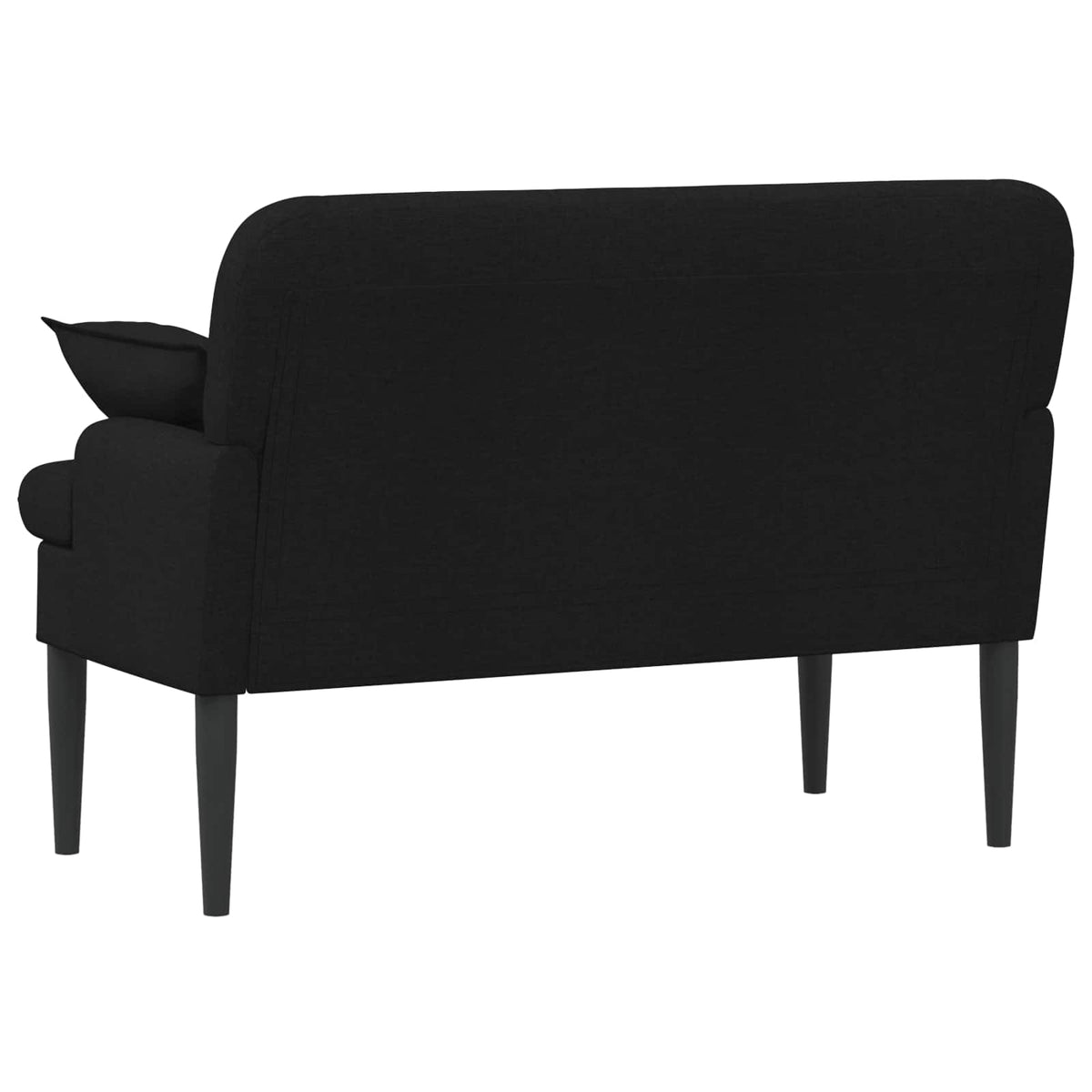 Loveseat with button tufted Black 111 x 68 x 80 cm Fabric