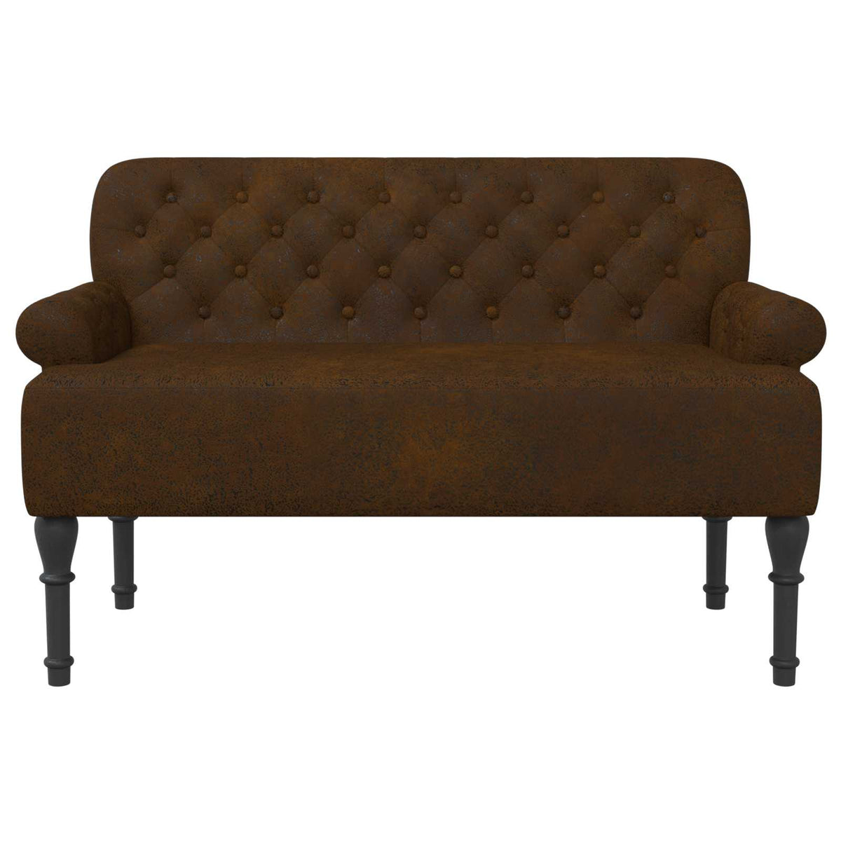 Loveseat with button tufted Brown 120 x 65 x 78 cm