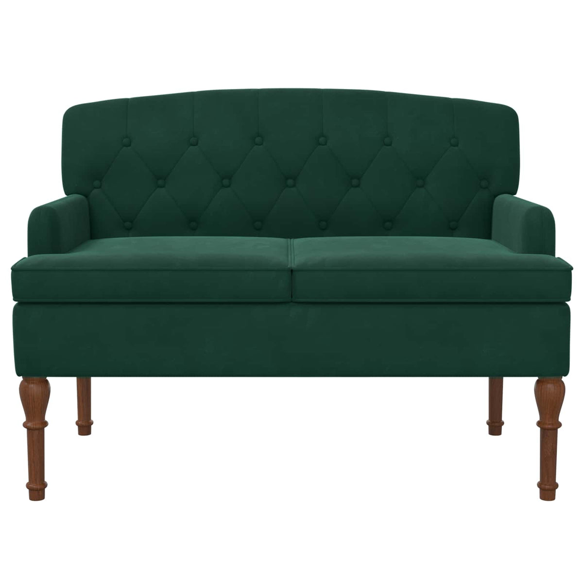 Loveseat with button tufted Dark Green 111 x 65 x 79 cm Velvet