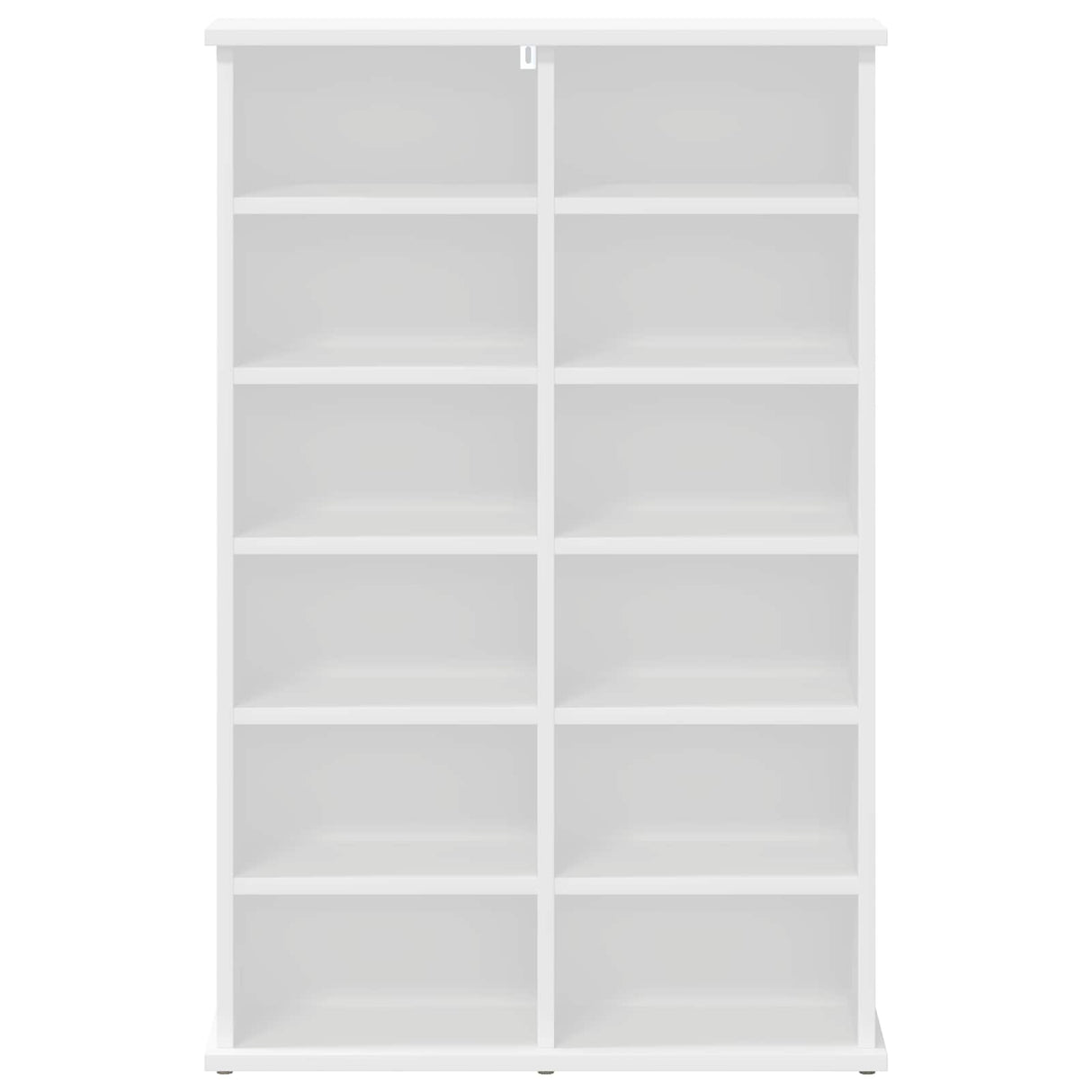 CD Cabinet White 60 x 17 x 92 cm Engineered Wood
