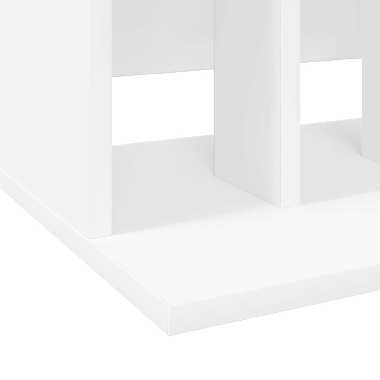 Vinyl Record Storage White 42 x 33 x 36 cm Engineered Wood