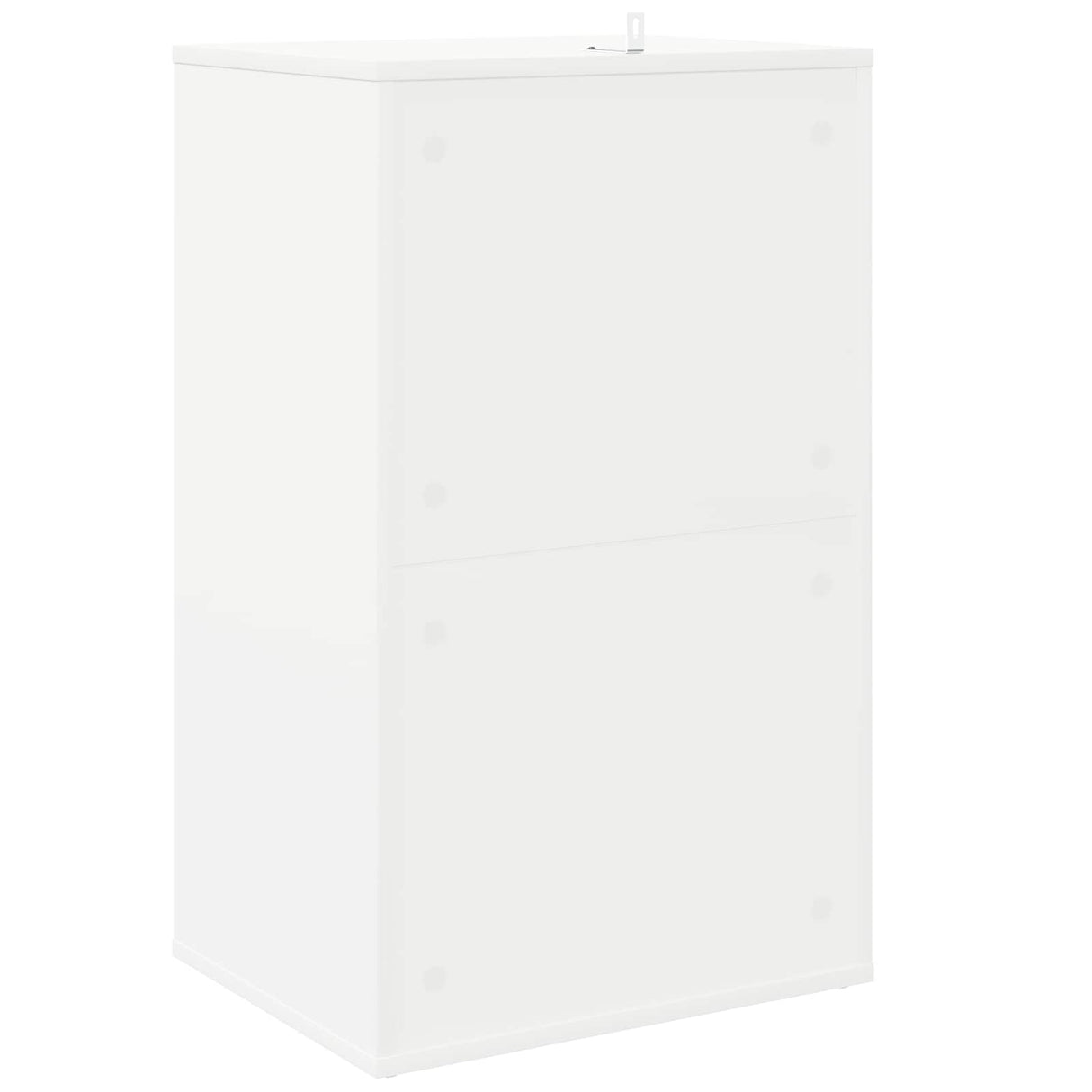 Record Cabinet White 44.5 x 36.5 x 74.5 cm Engineered Wood