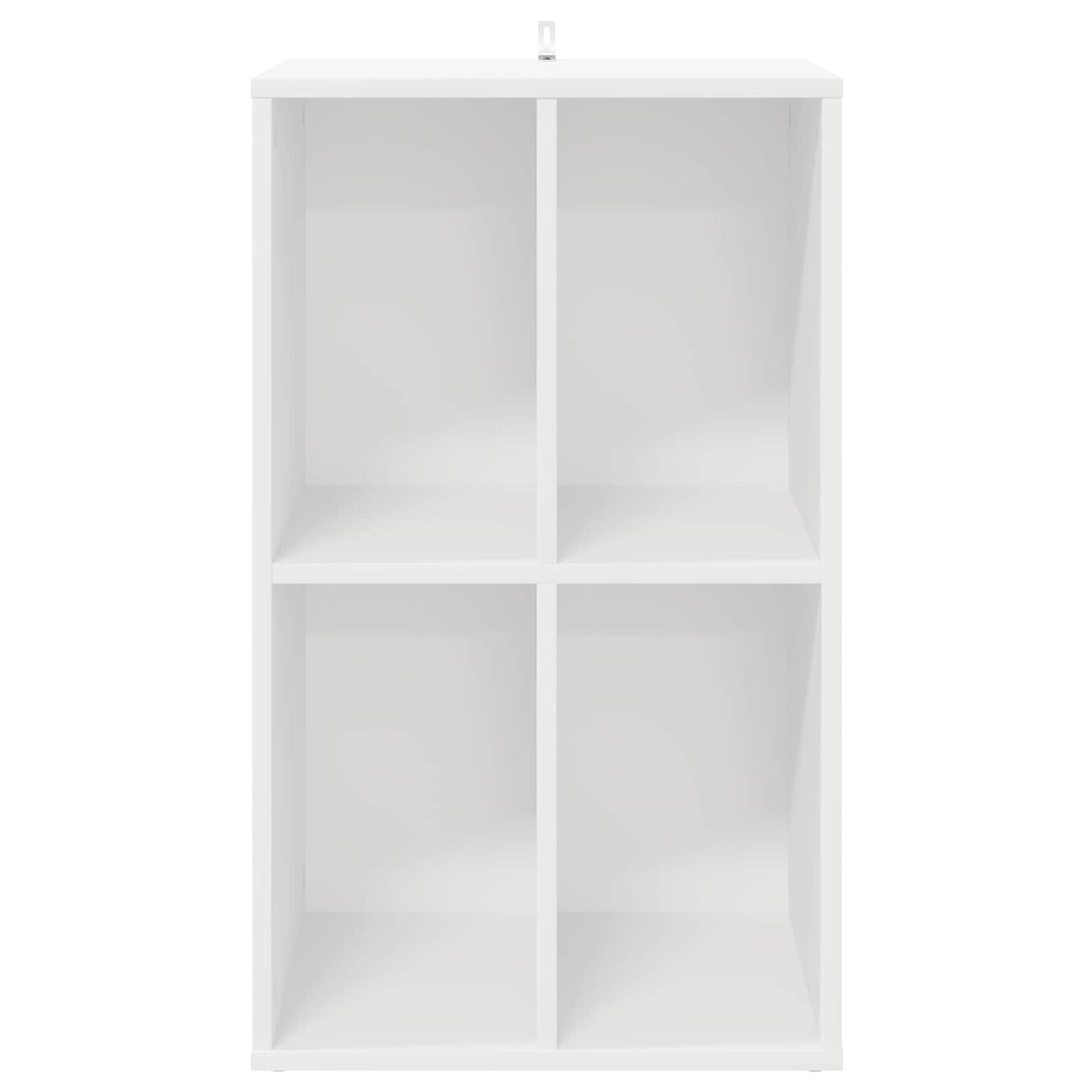 Record Cabinet White 44.5 x 36.5 x 74.5 cm Engineered Wood