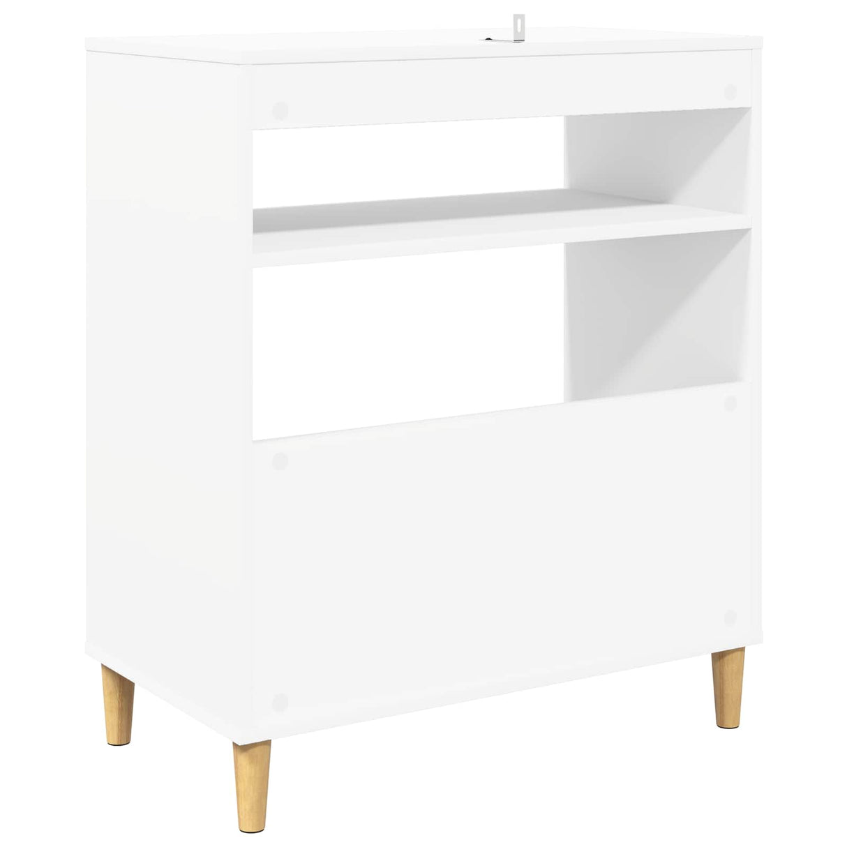 Record Player Stand White 71 x 39.5 x 83 cm Engineered Wood