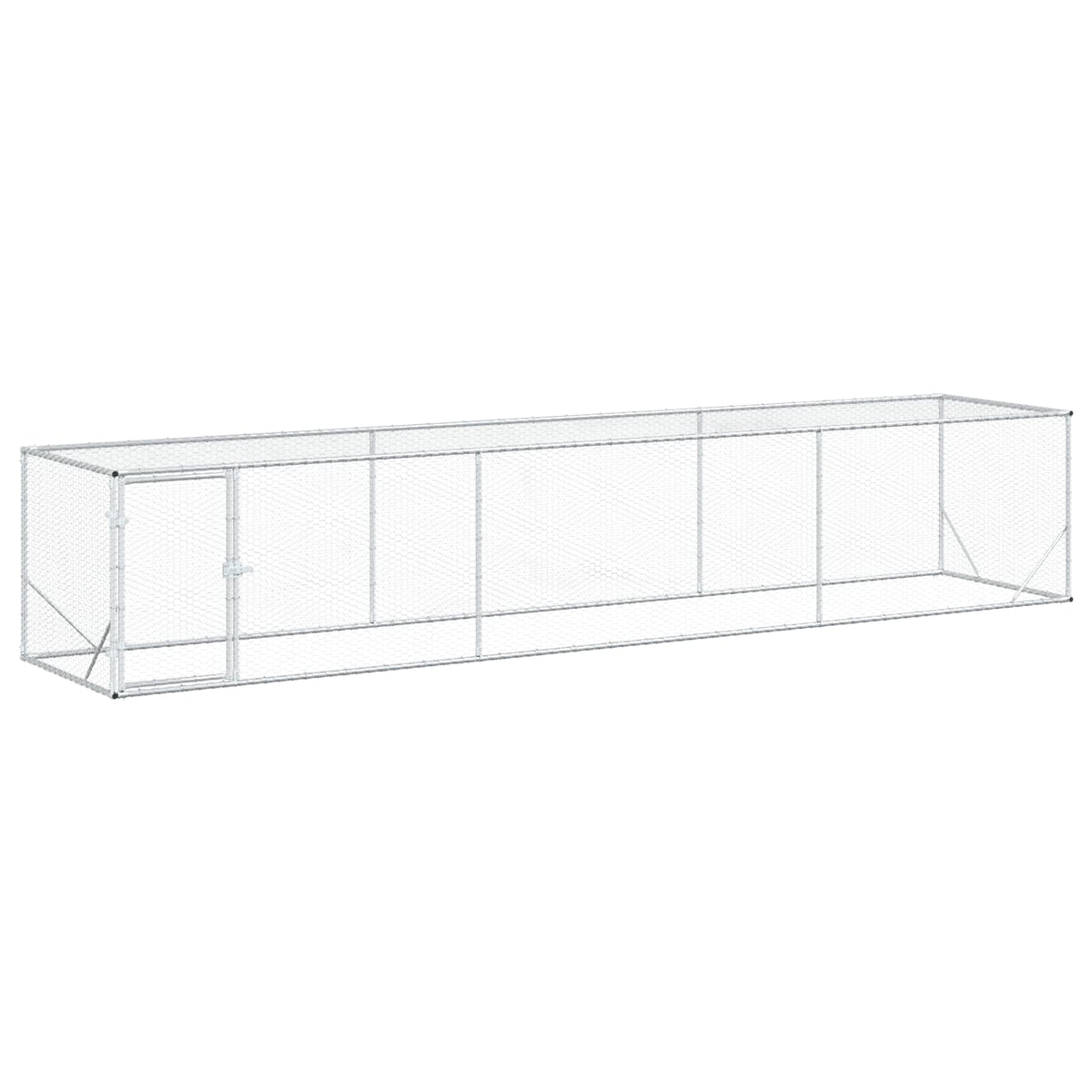 Chicken Yard Silver 500 x 100 x 100 cm Galvanised Steel