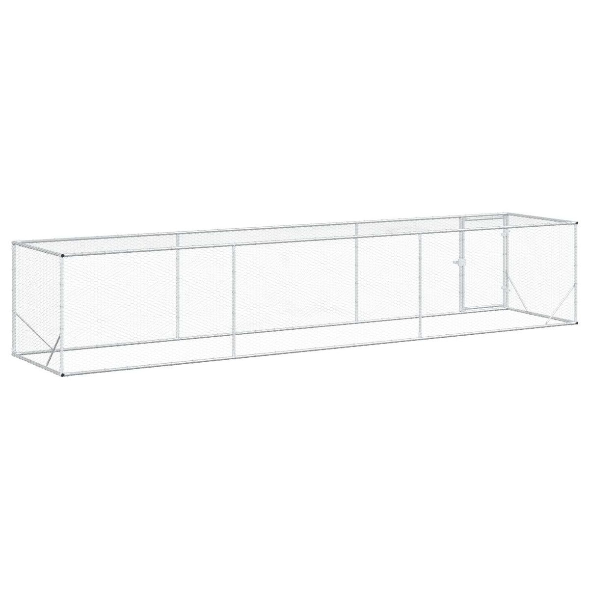 Chicken Yard Silver 500 x 100 x 100 cm Galvanised Steel