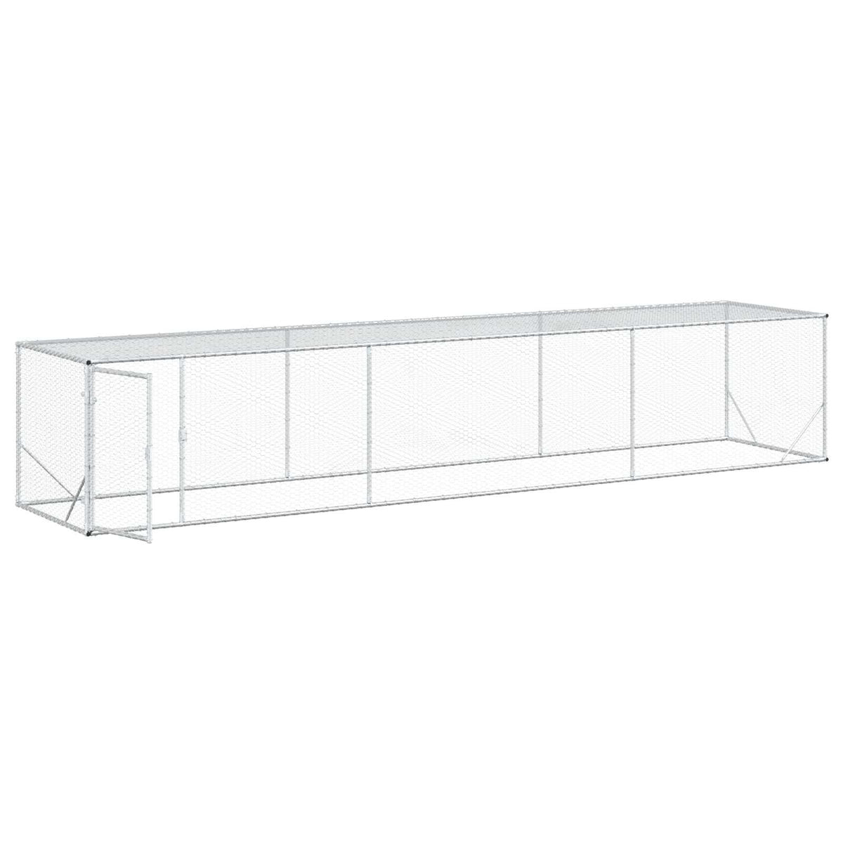 Chicken Yard Silver 500 x 100 x 100 cm Galvanised Steel