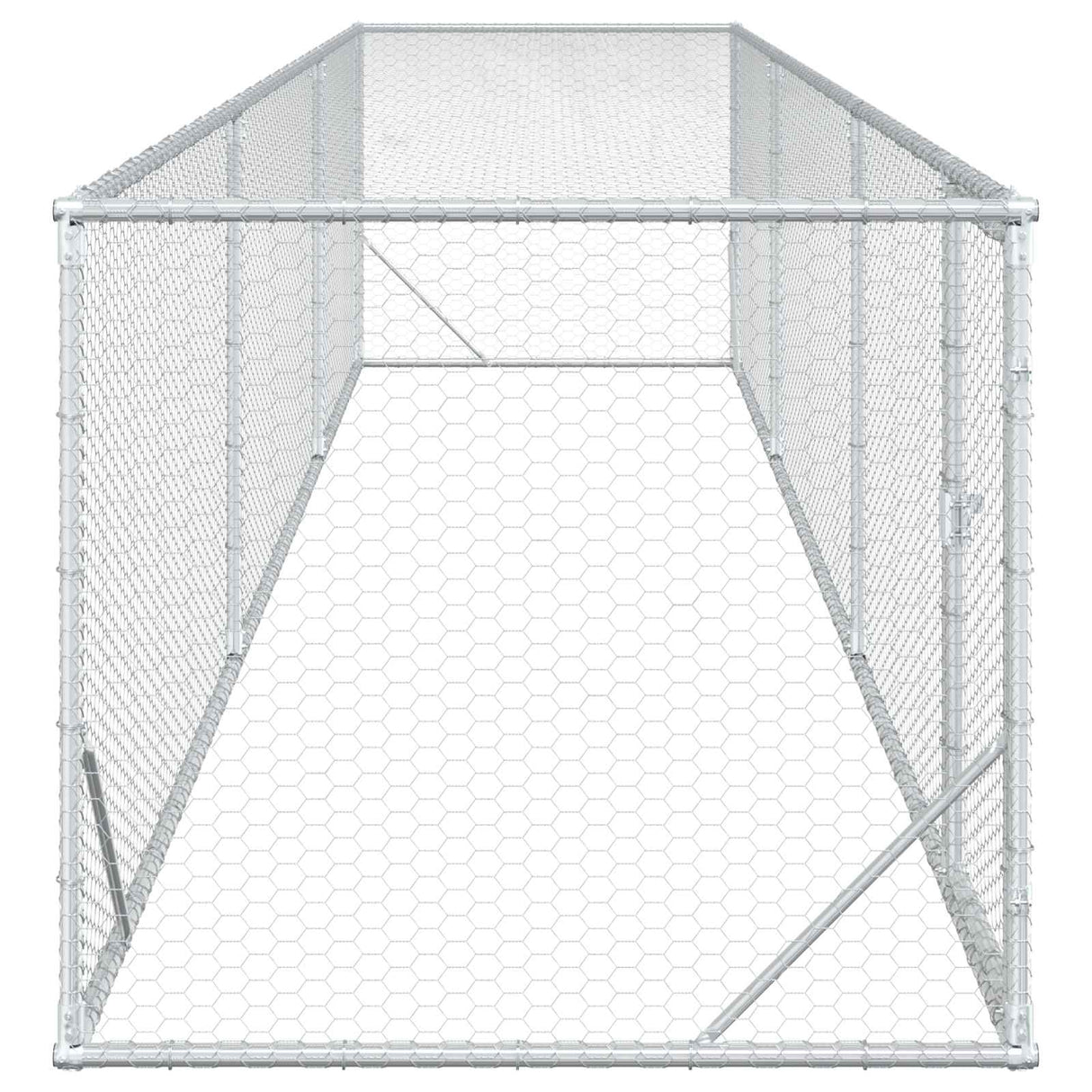 Chicken Yard Silver 500 x 100 x 100 cm Galvanised Steel