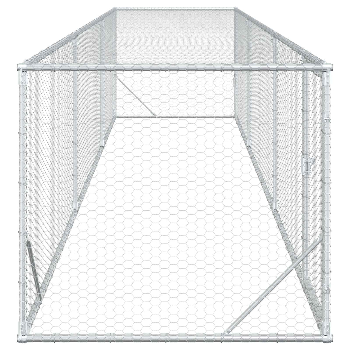 Chicken Yard Silver 500 x 100 x 100 cm Galvanised Steel