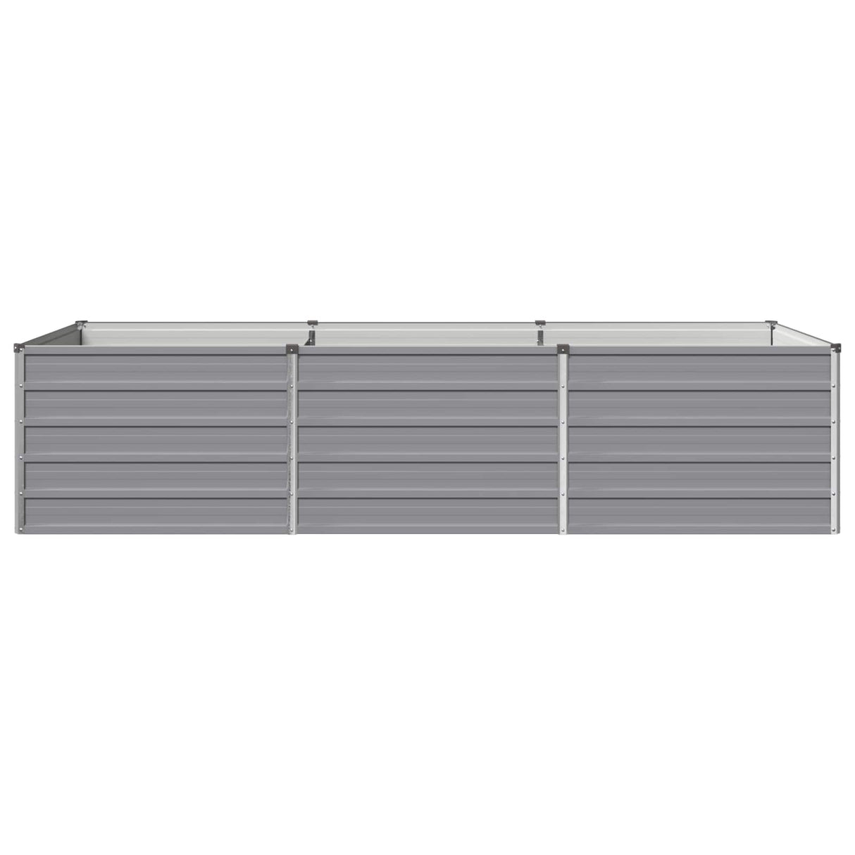 Raised Garden Bed Grey 240 x 80 x 55 cm cold-rolled steel