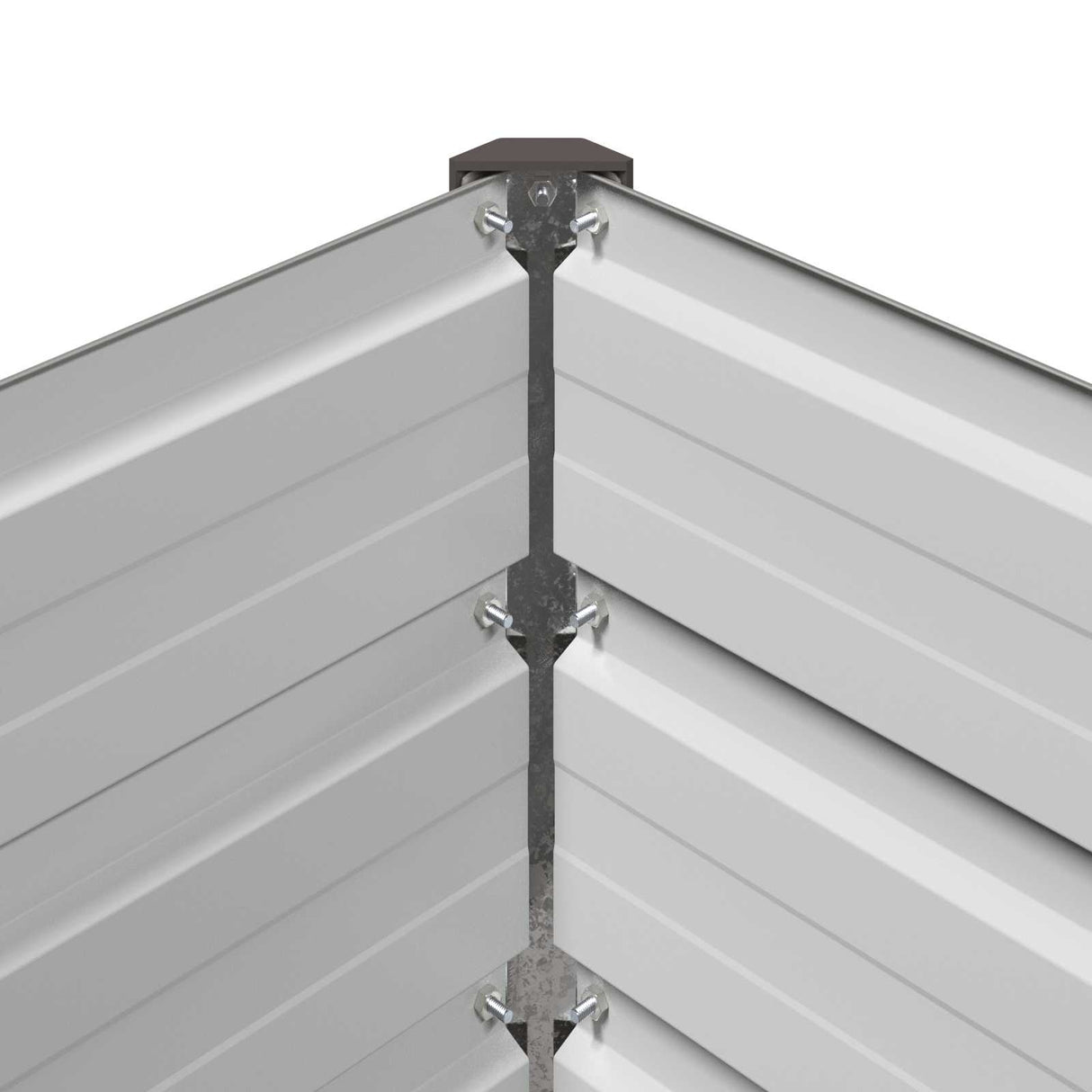 Raised Garden Bed Grey 320 x 80 x 55 cm cold-rolled steel