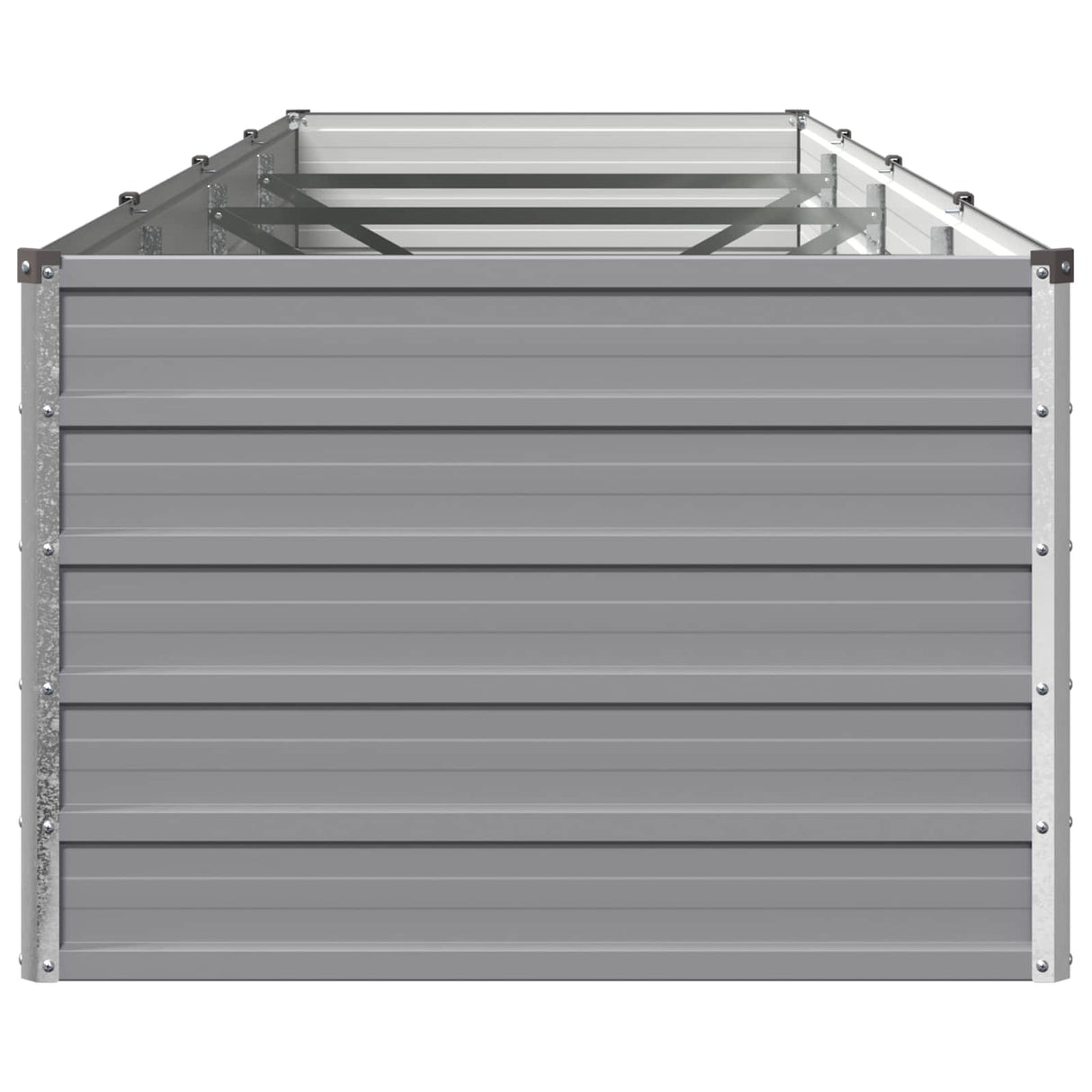 Raised Garden Bed Grey 320 x 80 x 55 cm cold-rolled steel