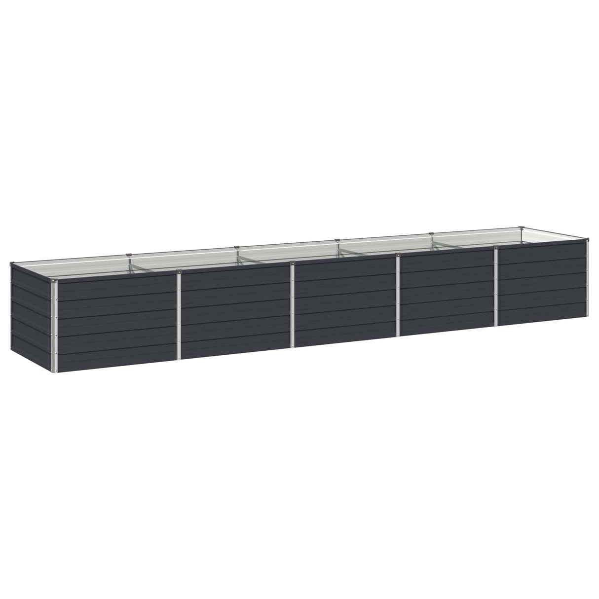 Raised Garden Bed Anthracite 400 x 80 x 55 cm cold-rolled steel