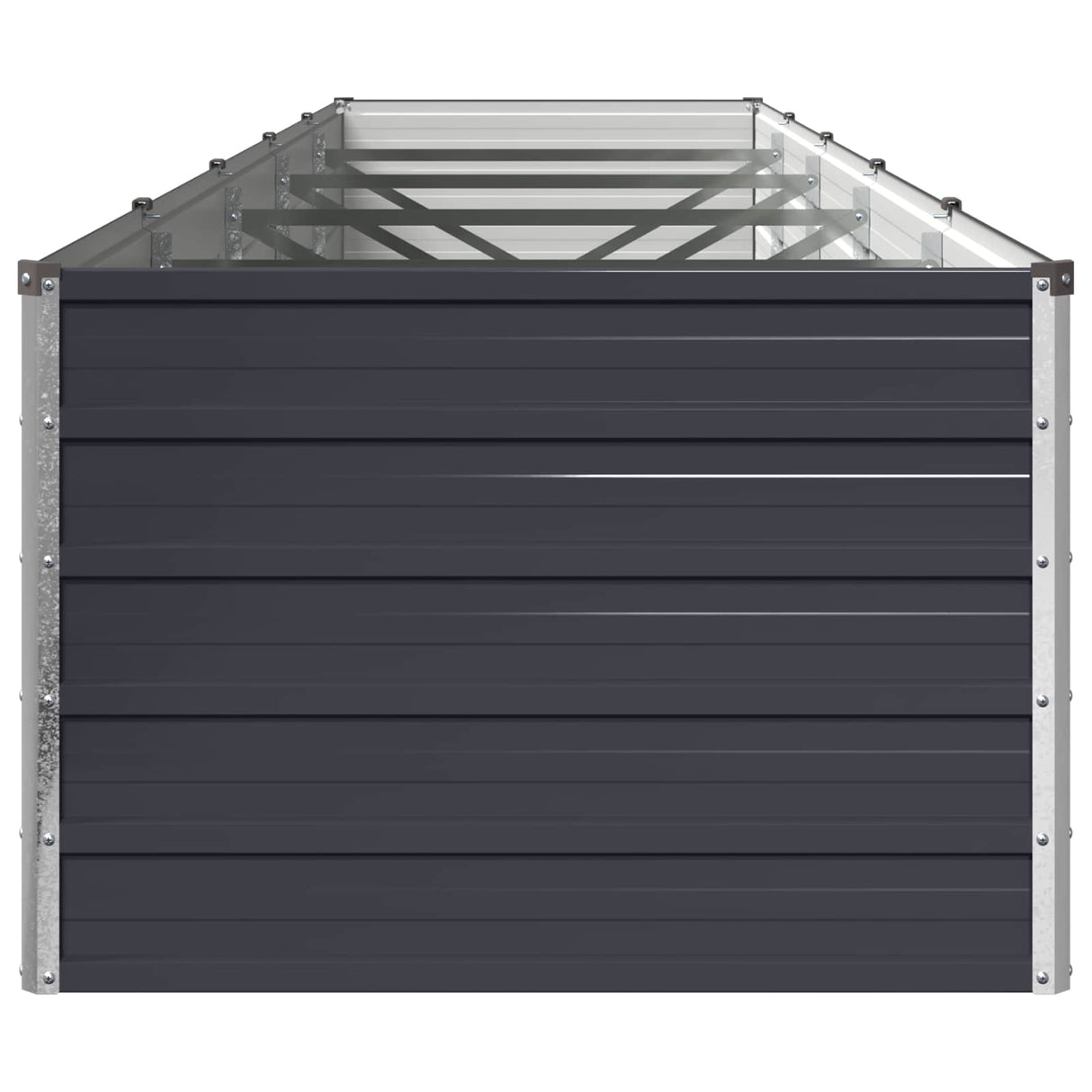 Raised Garden Bed Anthracite 400 x 80 x 55 cm cold-rolled steel