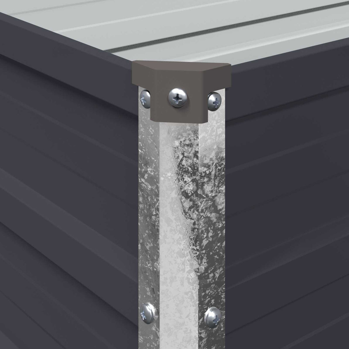 Raised Garden Bed Anthracite 160 x 80 x 24 cm cold-rolled steel