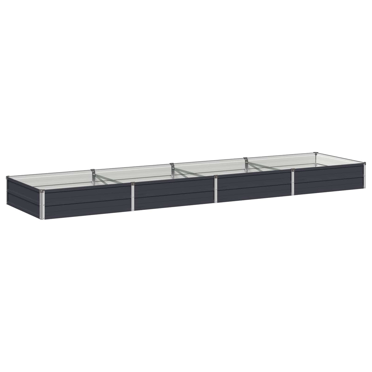 Raised Garden Bed Anthracite 320 x 80 x 24 cm cold-rolled steel
