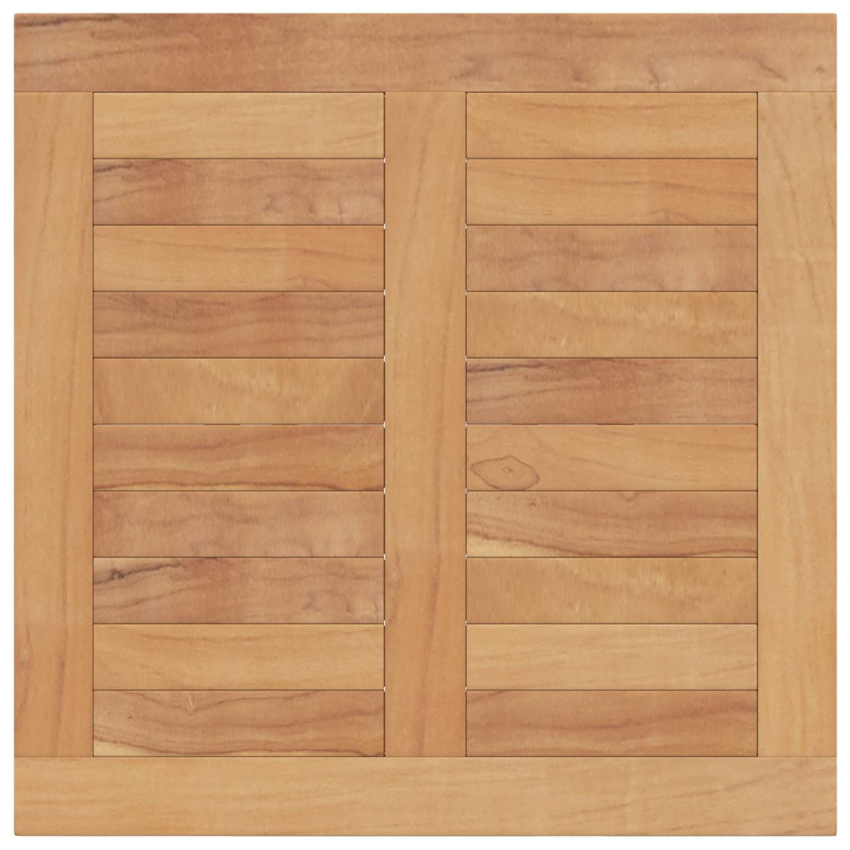 Folding Garden Dining Set 5 pcs Natural Solid Teak Wood