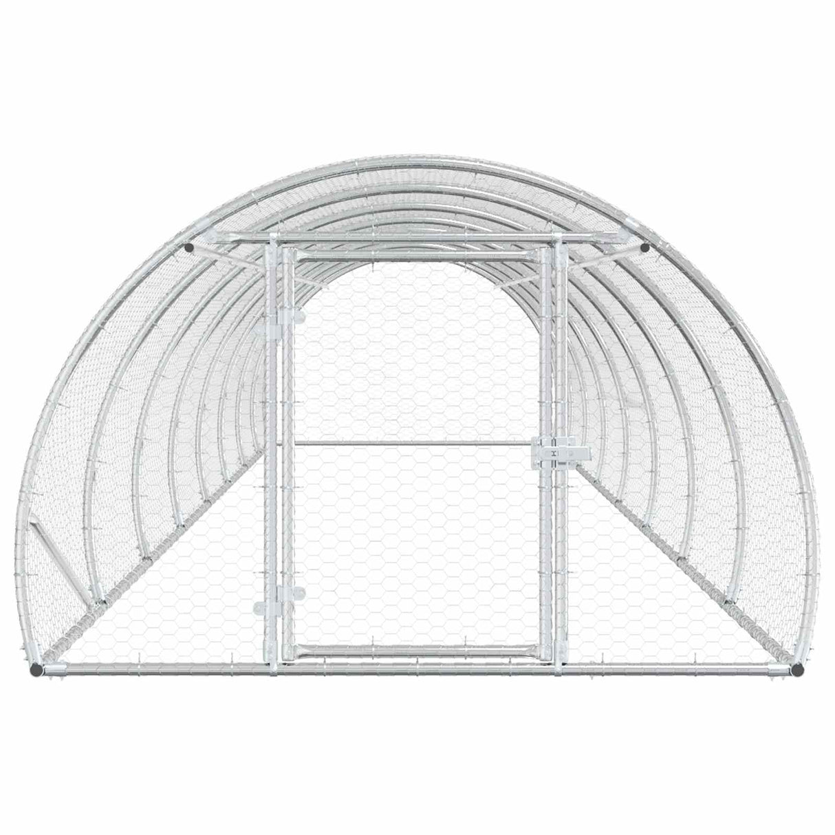 Chicken Coop Silver 800 x 150 x 100 cm Galvanised Steel