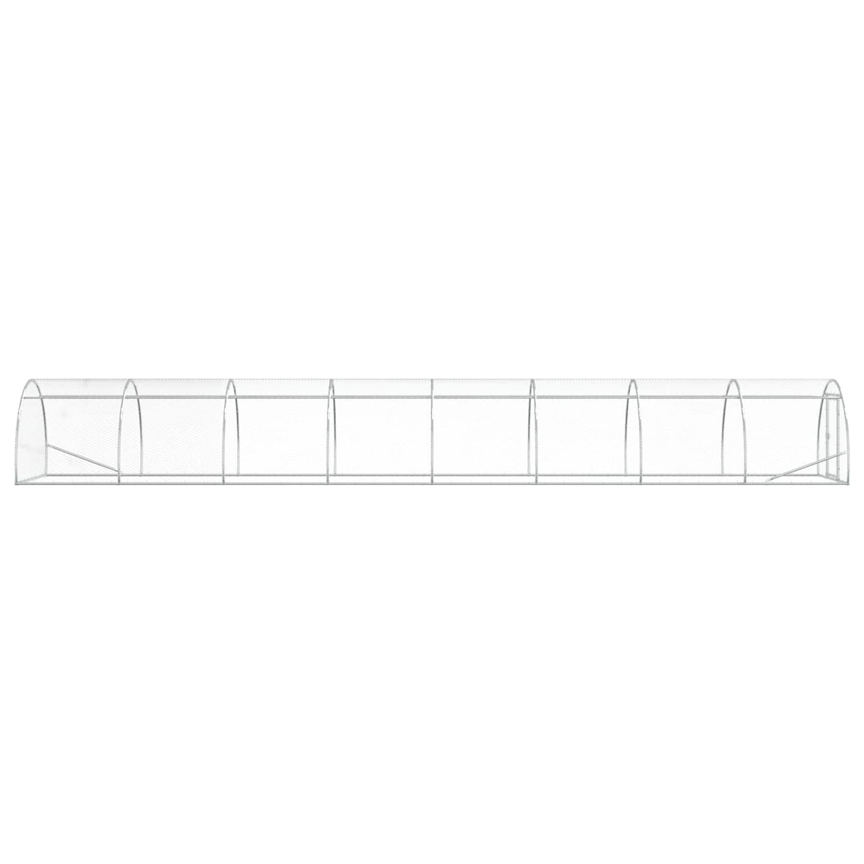 Chicken Coop Silver 800 x 150 x 100 cm Galvanised Steel