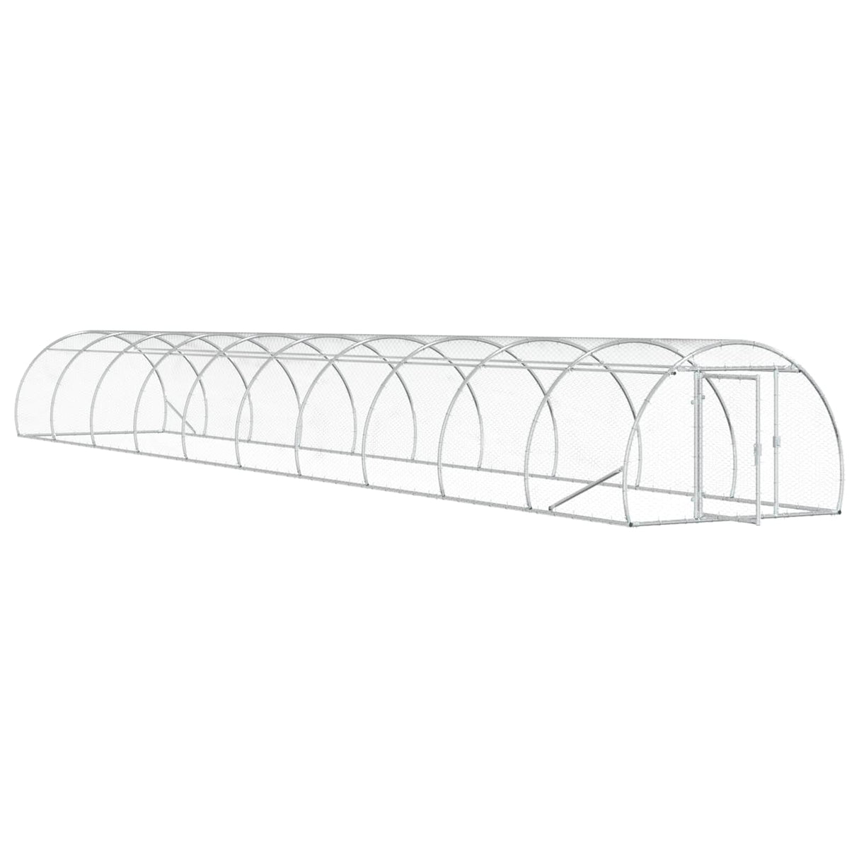 Chicken Coop Silver 1000 x 150 x 100 cm Galvanised Steel