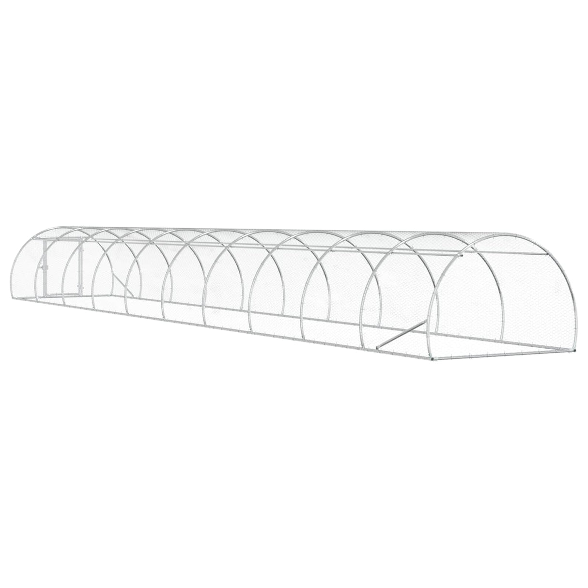 Chicken Coop Silver 1000 x 150 x 100 cm Galvanised Steel